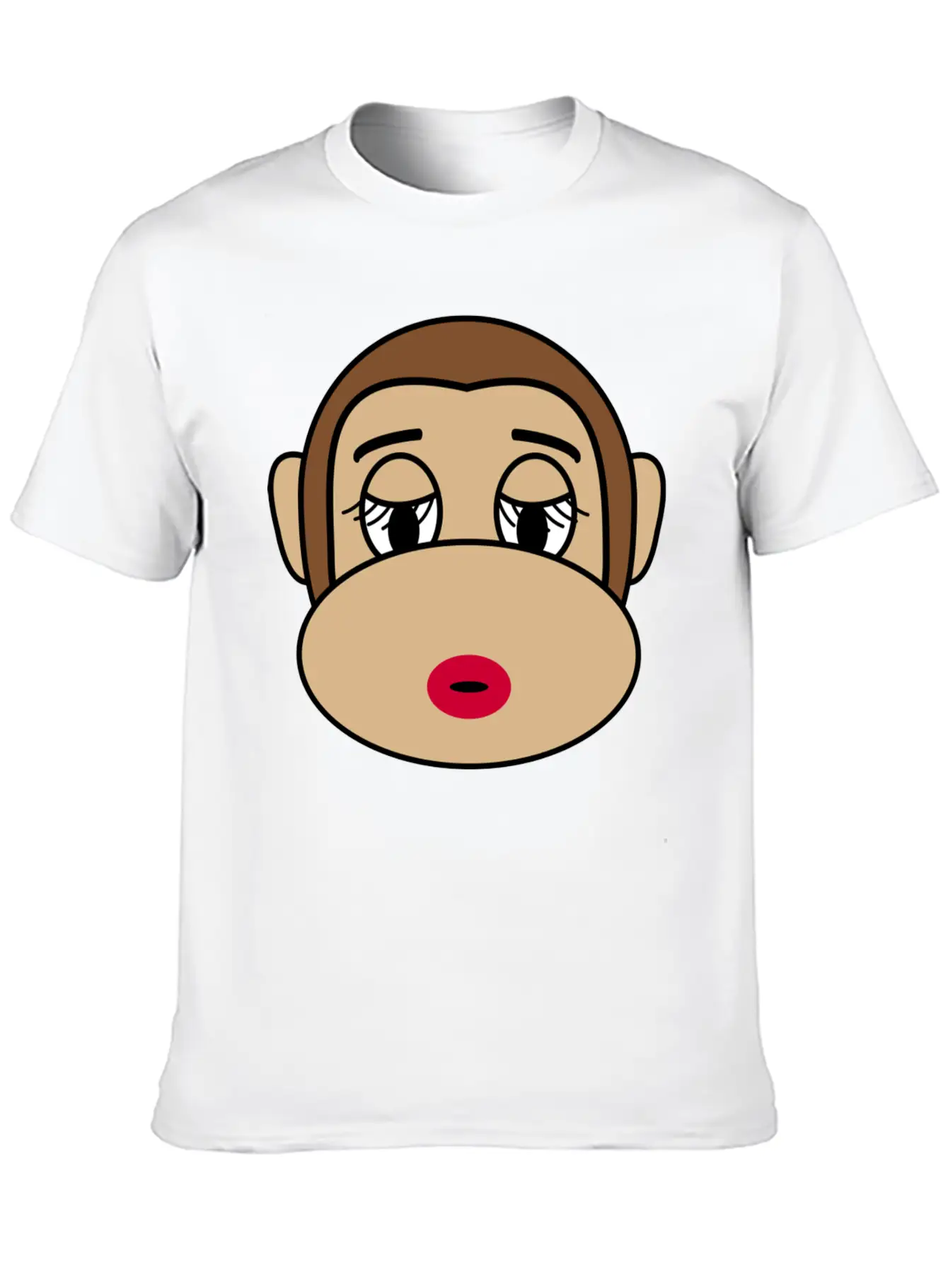 Beautiful Cosmetic Monkey Casual Graphic T-Shirt – Simple And Comfortable Daily Wear