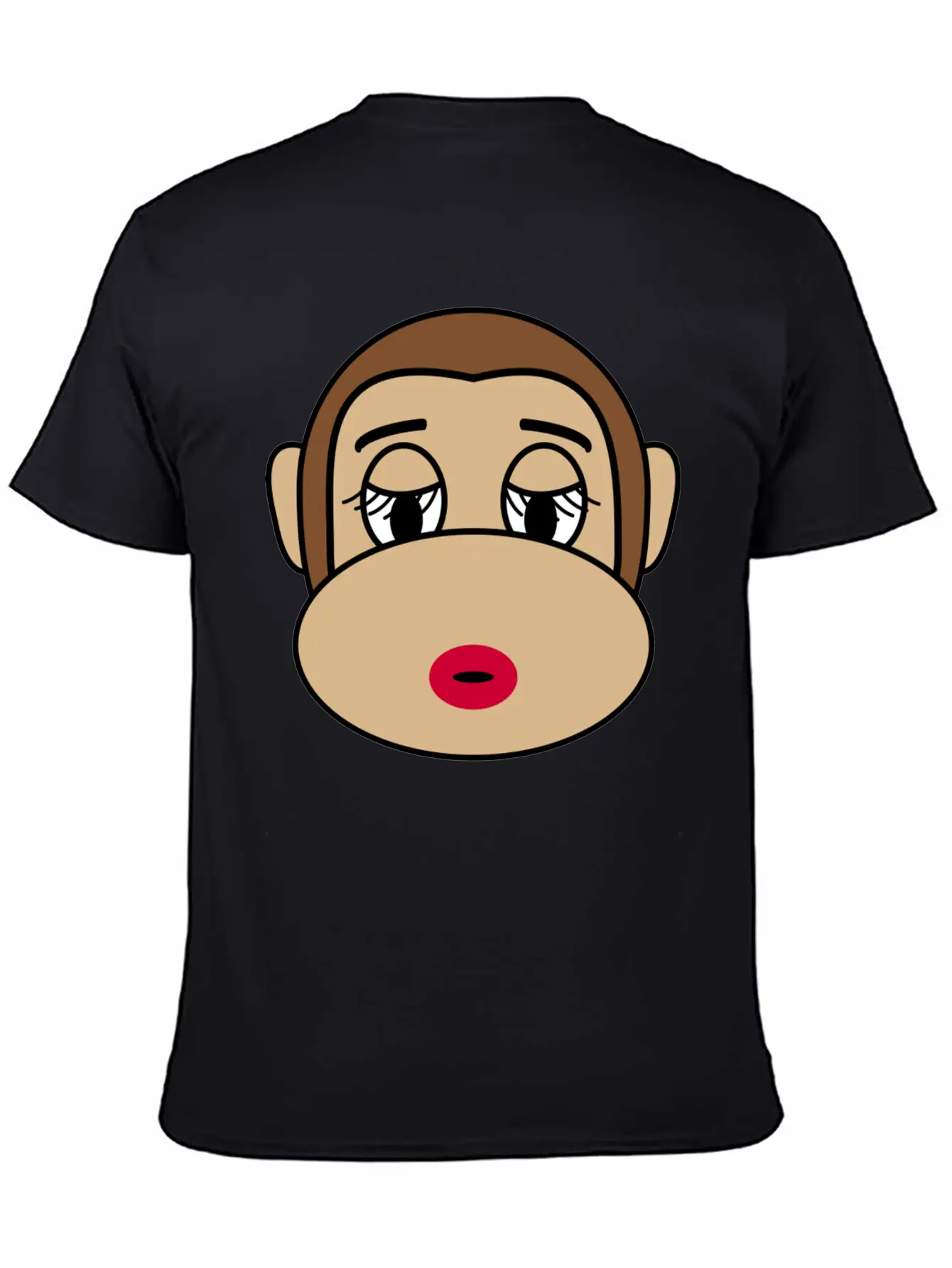 Beautiful Cosmetic Monkey Casual Graphic T-Shirt – Simple And Comfortable Daily Wear