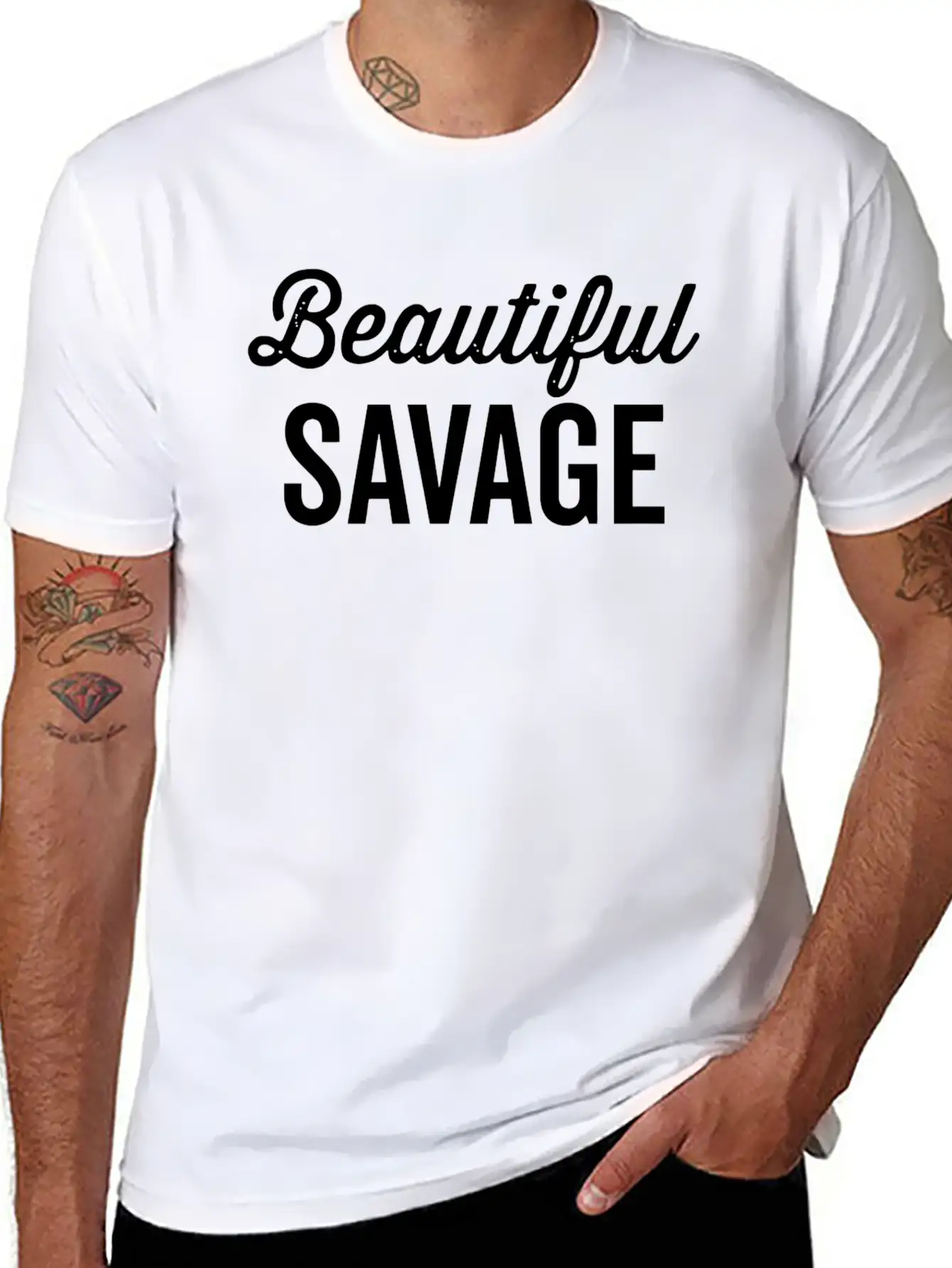 Beautiful Savage Essential Unisex Summer Tee – Soft Cotton Casual Fit