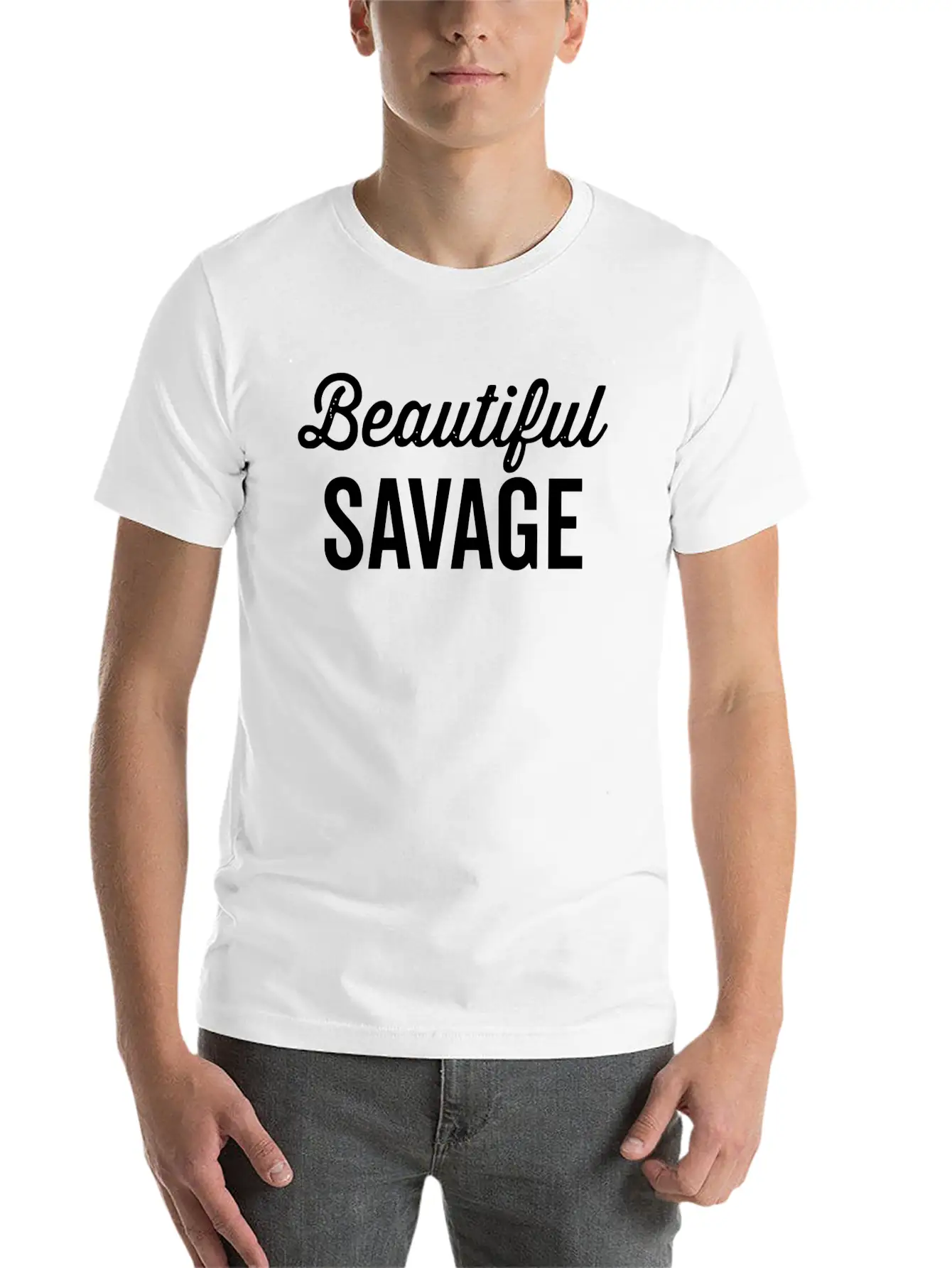 Beautiful Savage Essential Unisex Summer Tee – Soft Cotton Casual Fit