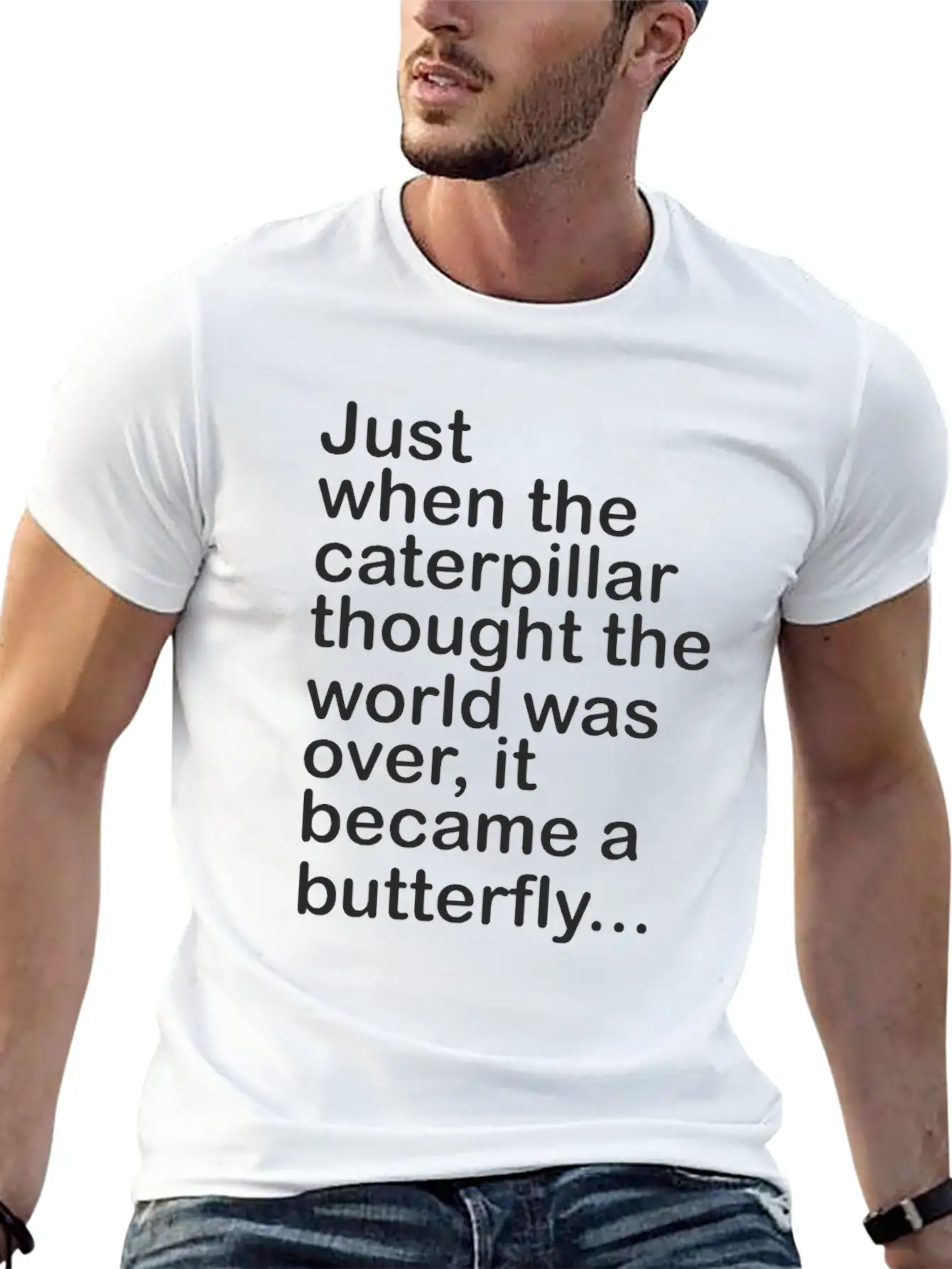Become A Butterfly Essential Unisex Summer Tee – Soft Cotton Casual Fit