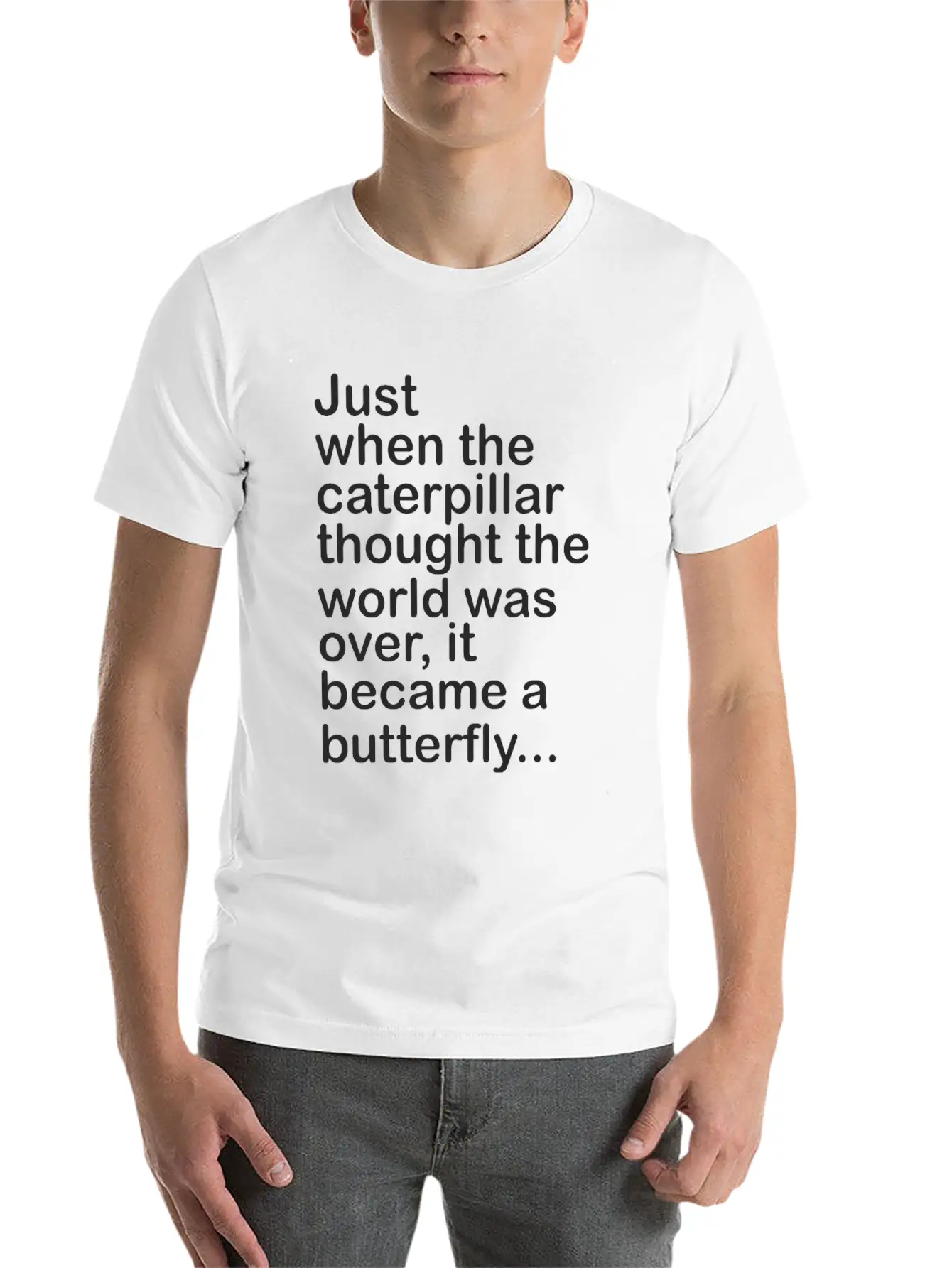 Become A Butterfly Essential Unisex Summer Tee – Soft Cotton Casual Fit
