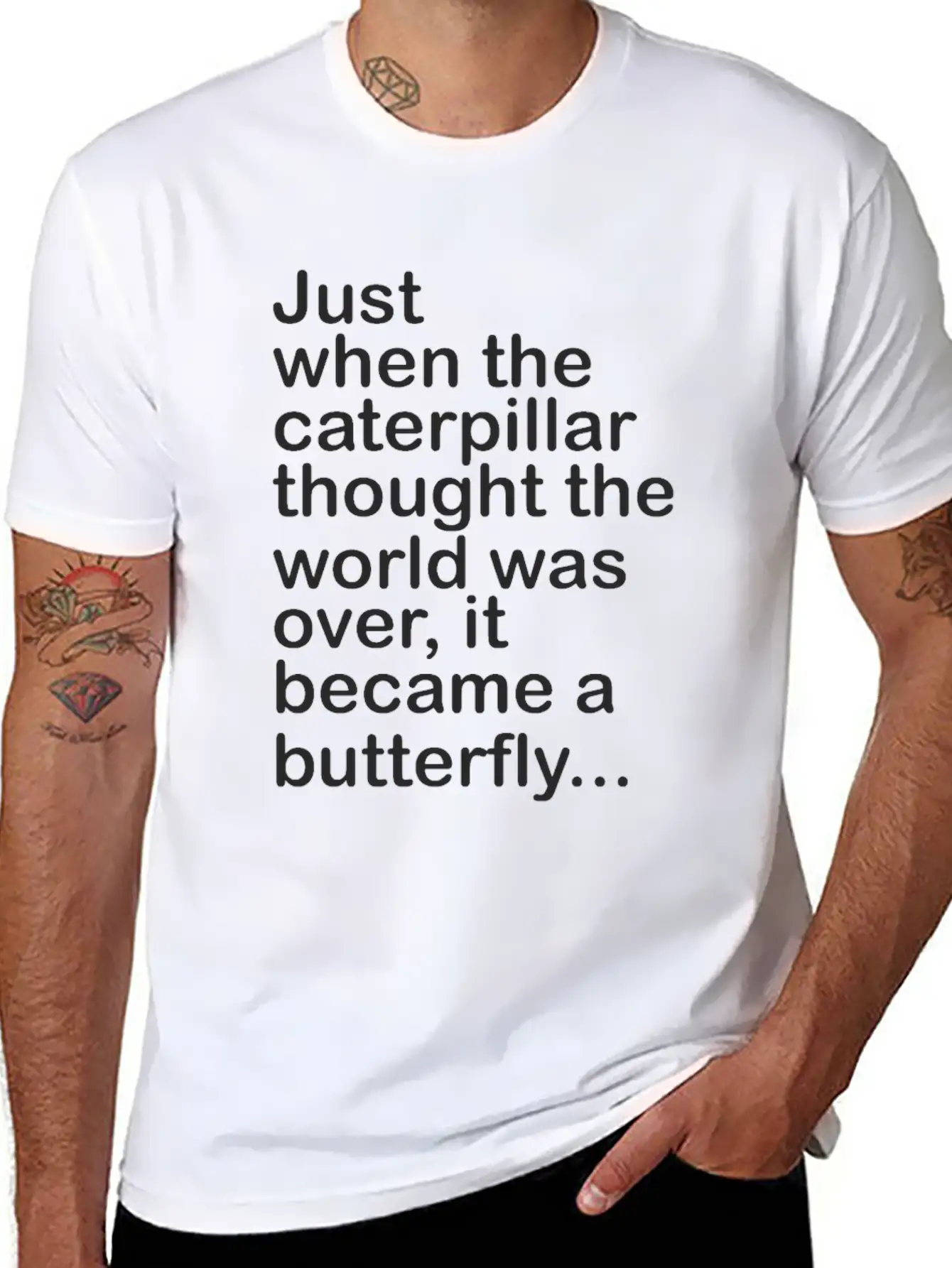 Become A Butterfly Essential Unisex Summer Tee – Soft Cotton Casual Fit