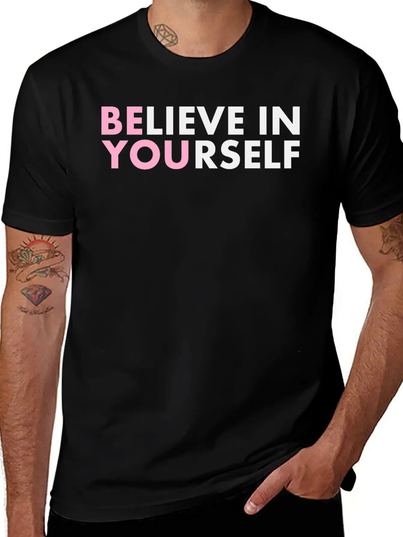 Believe In Yourself Casual Graphic T-Shirt – Simple And Comfortable Daily Wear