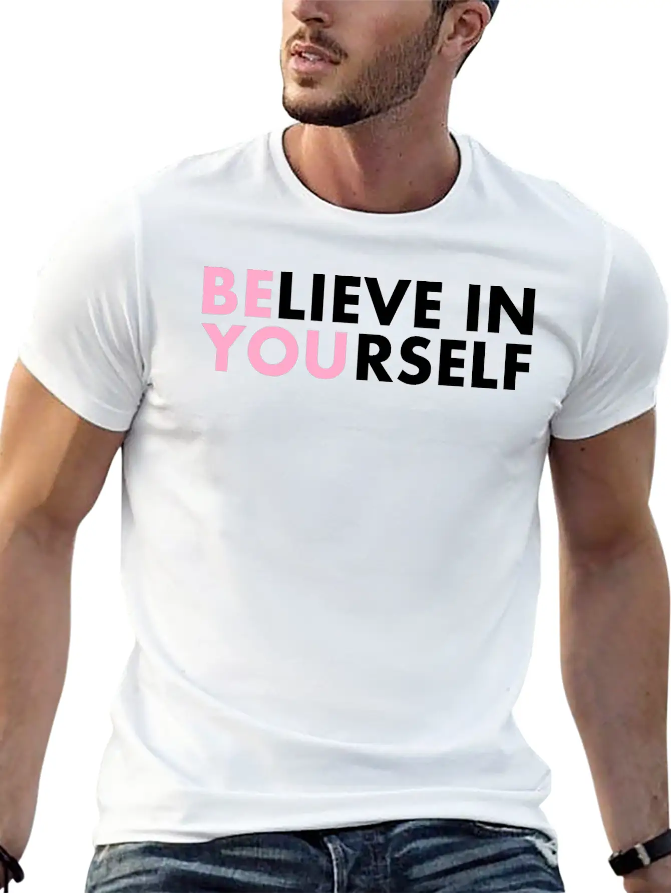 Believe In Yourself Casual Graphic T-Shirt – Simple And Comfortable Daily Wear