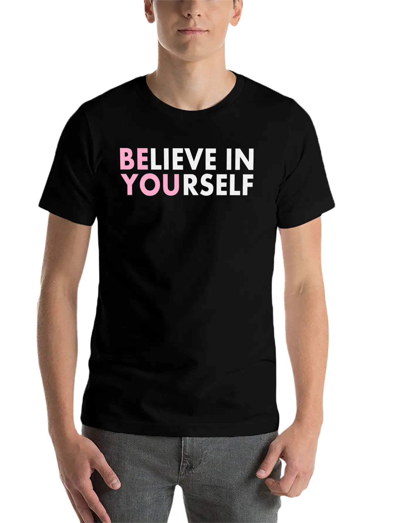Believe In Yourself Casual Graphic T-Shirt – Simple And Comfortable Daily Wear