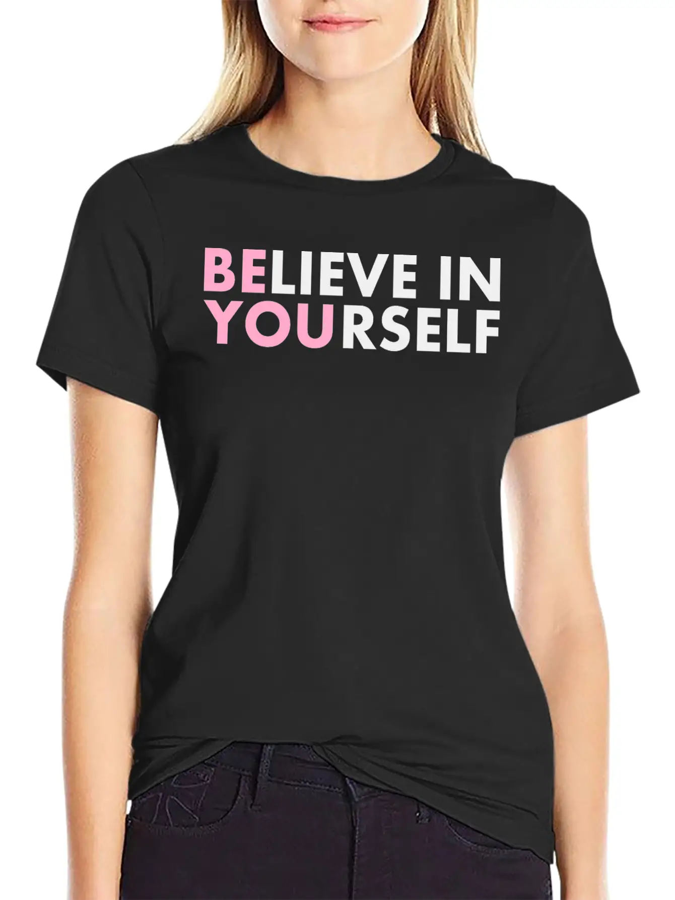 Believe In Yourself Casual Graphic T-Shirt – Simple And Comfortable Daily Wear