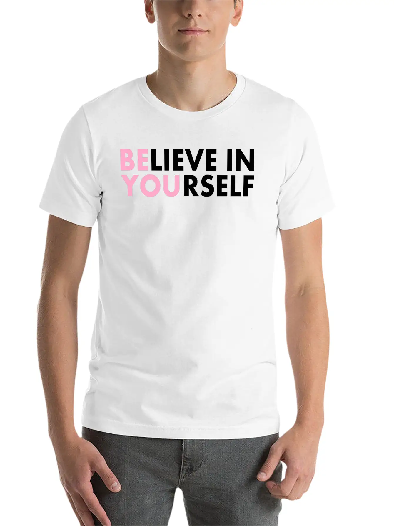 Believe In Yourself Casual Graphic T-Shirt – Simple And Comfortable Daily Wear
