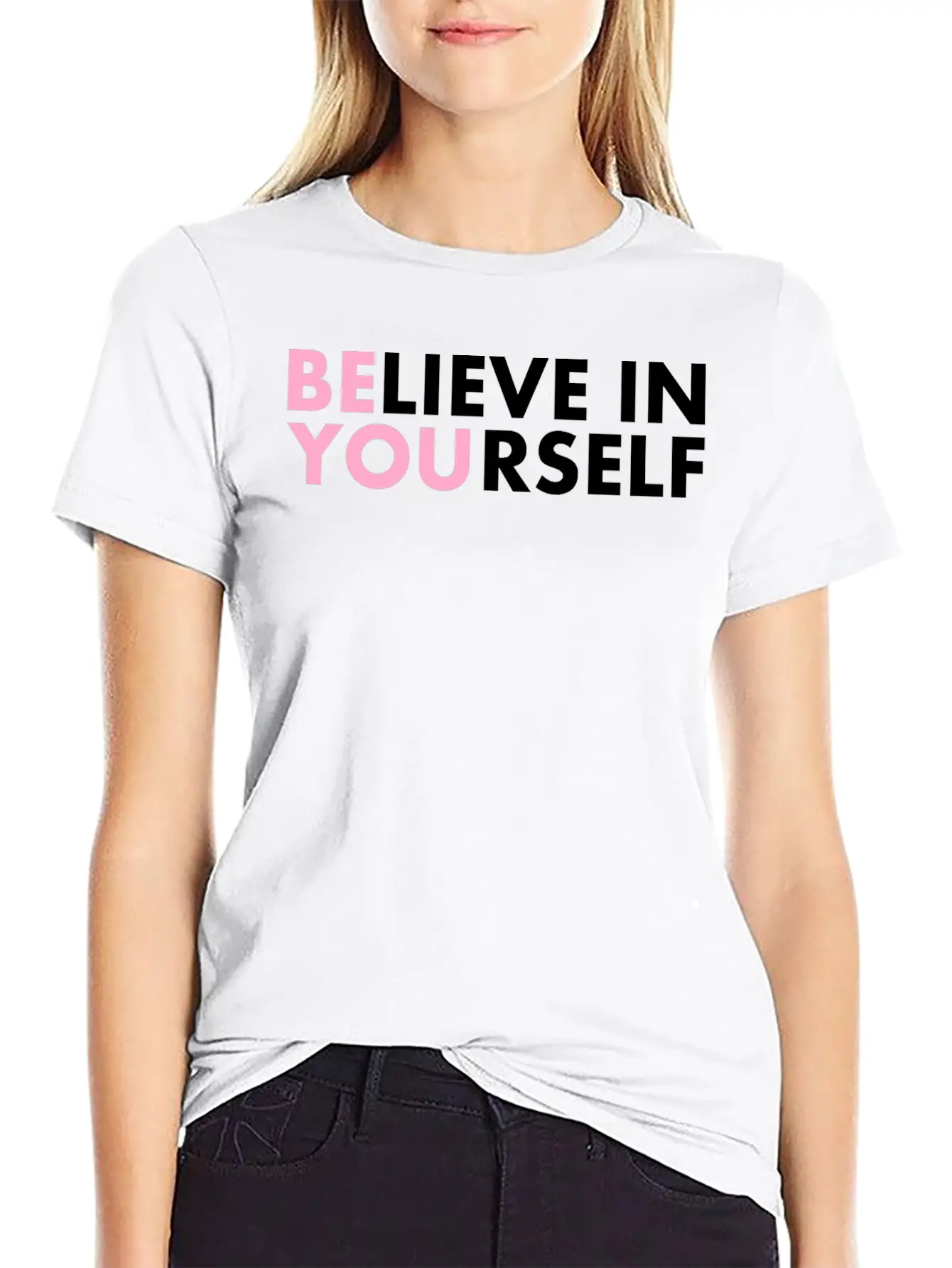 Believe In Yourself Casual Graphic T-Shirt – Simple And Comfortable Daily Wear