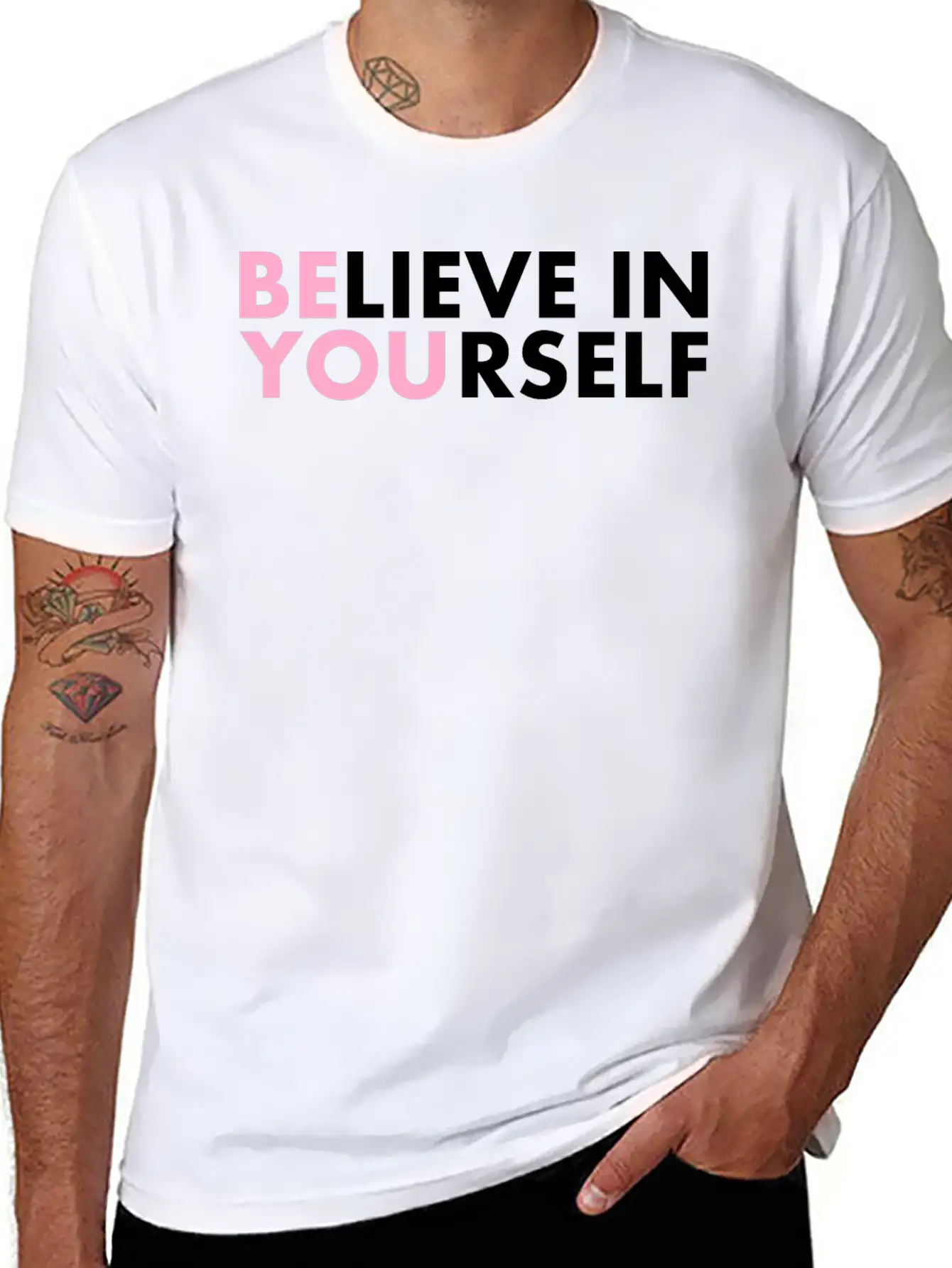 Believe In Yourself Casual Graphic T-Shirt – Simple And Comfortable Daily Wear