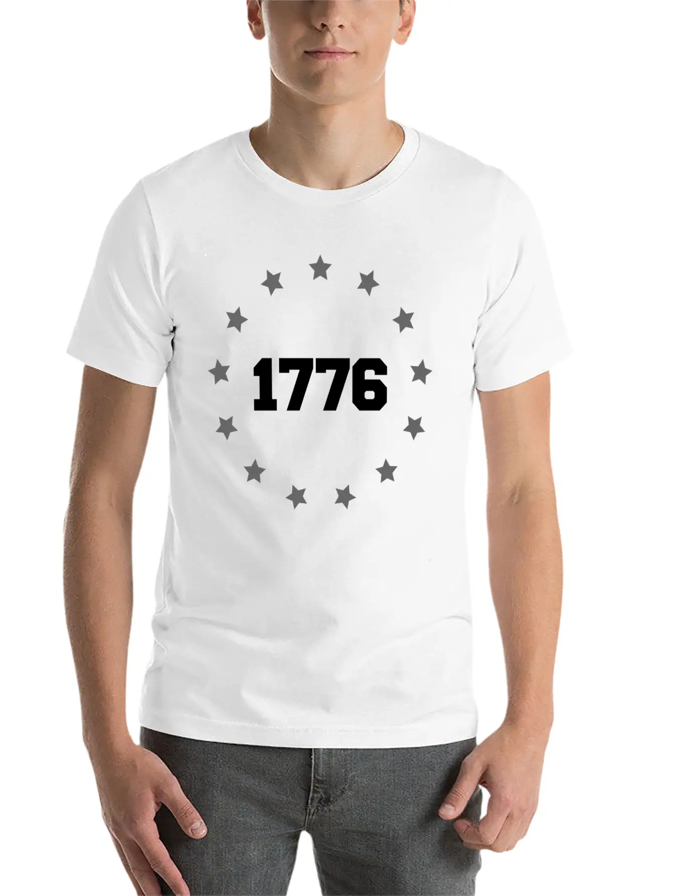 Betsy Ross Battle 1776 Flag - Patriotic American Casual Graphic T-Shirt – Simple And Comfortable Daily Wear