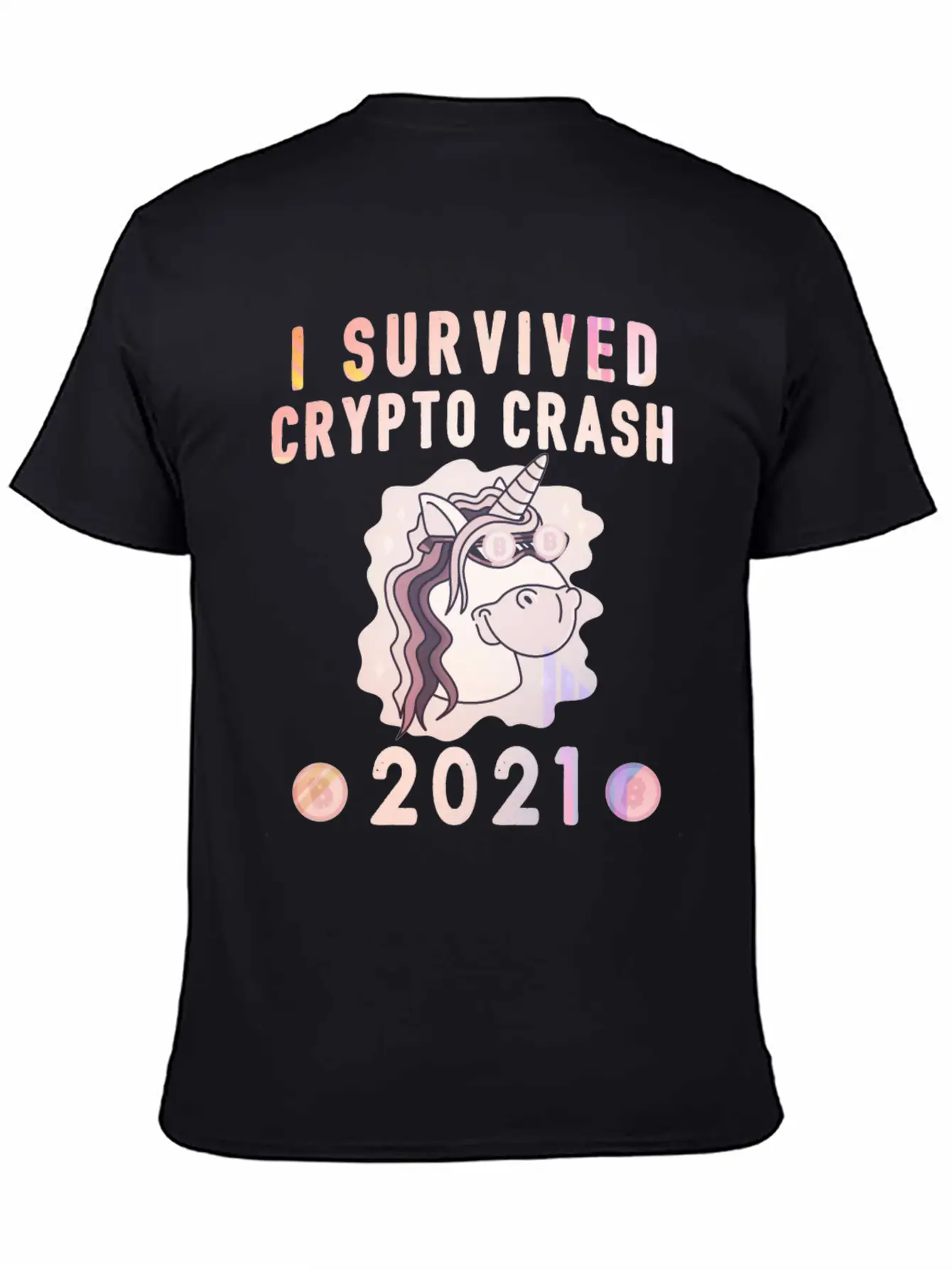 Bitcoin Crypto Crash Trader Crypto Casual Graphic T-Shirt – Simple And Comfortable Daily Wear