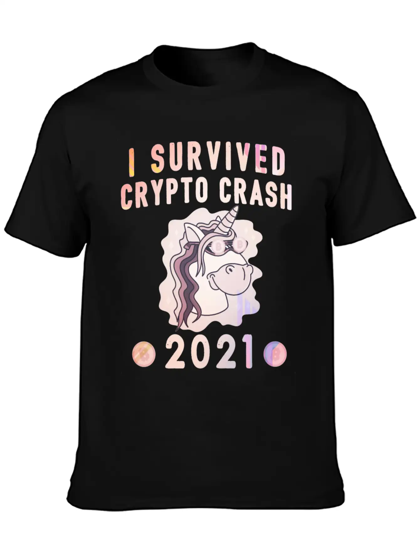 Bitcoin Crypto Crash Trader Crypto Casual Graphic T-Shirt – Simple And Comfortable Daily Wear