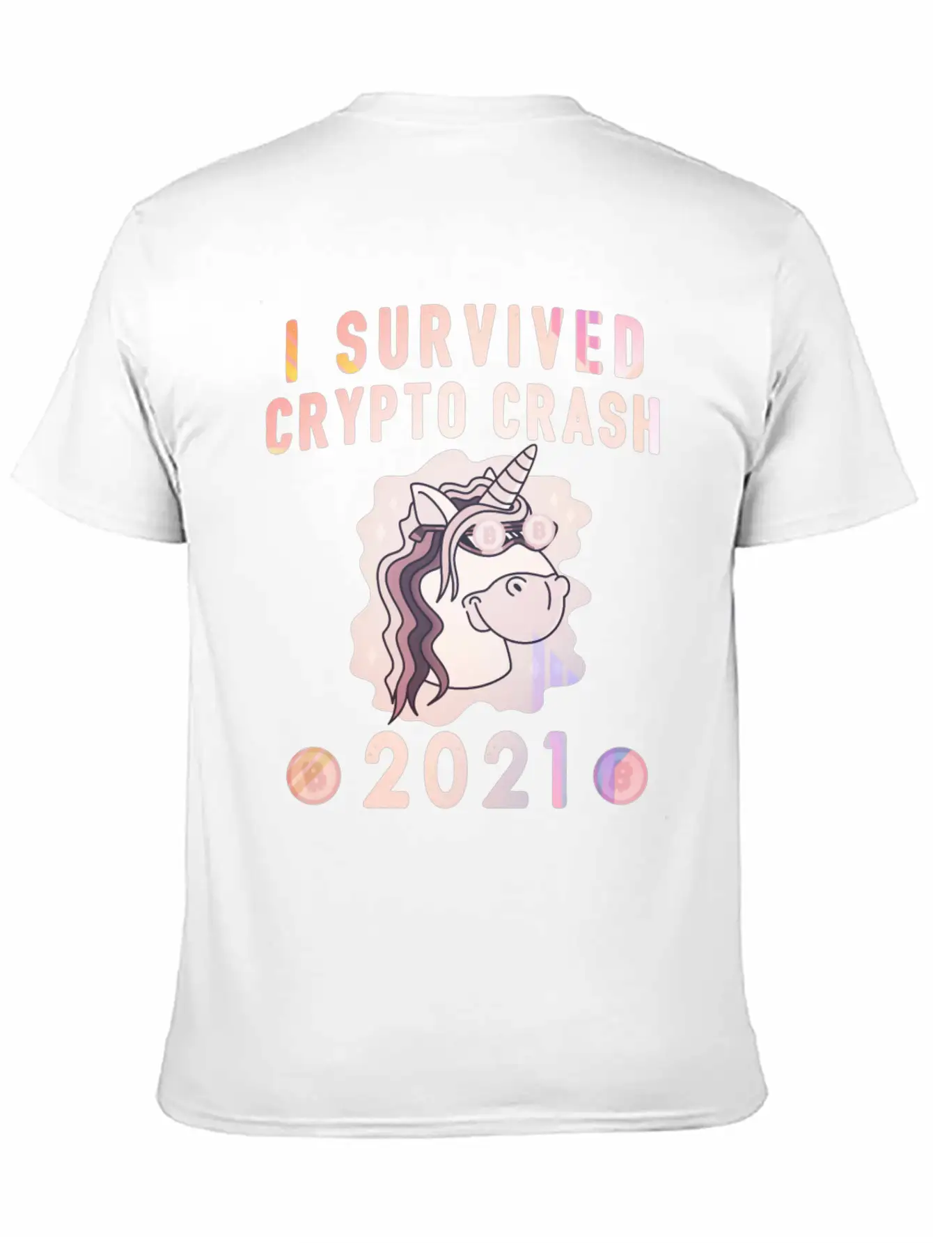 Bitcoin Crypto Crash Trader Crypto Casual Graphic T-Shirt – Simple And Comfortable Daily Wear