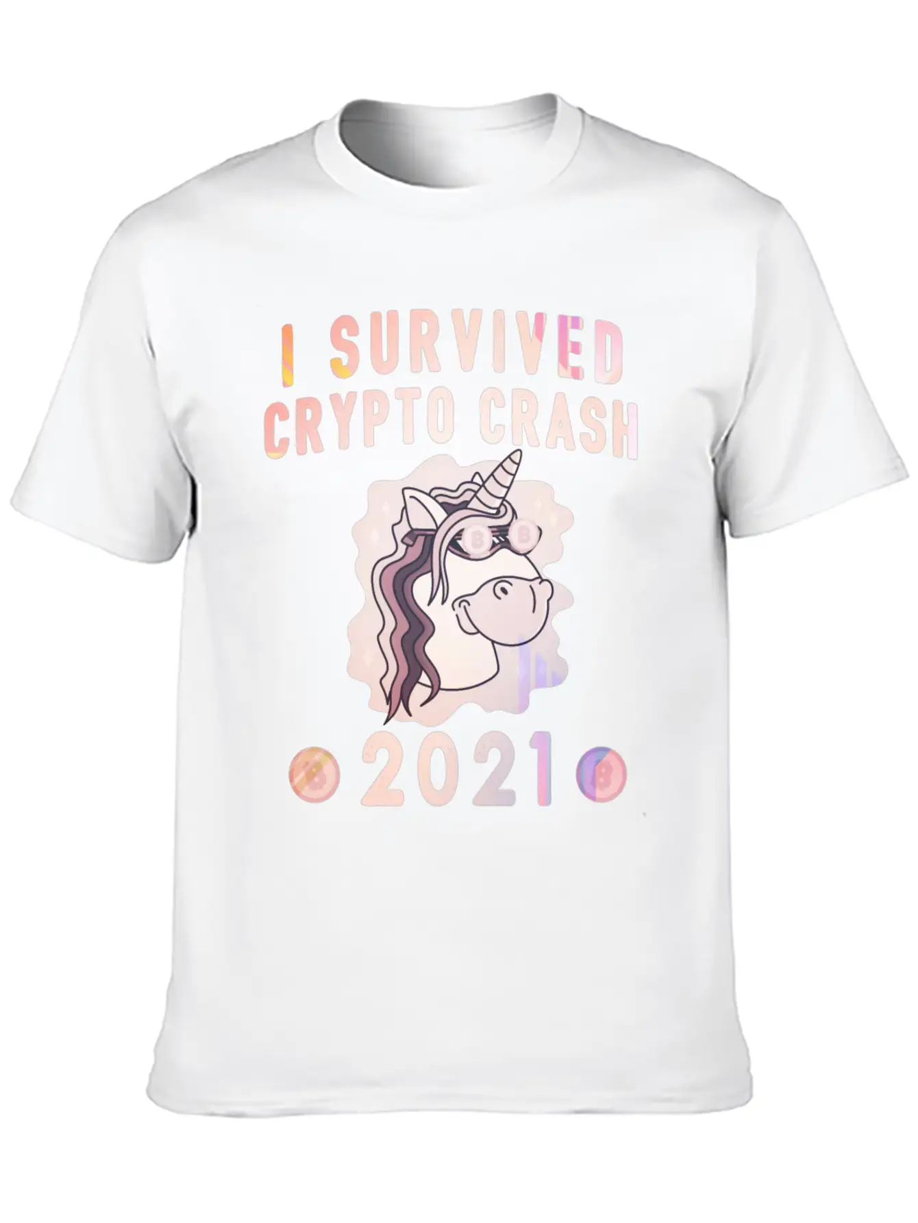 Bitcoin Crypto Crash Trader Crypto Casual Graphic T-Shirt – Simple And Comfortable Daily Wear
