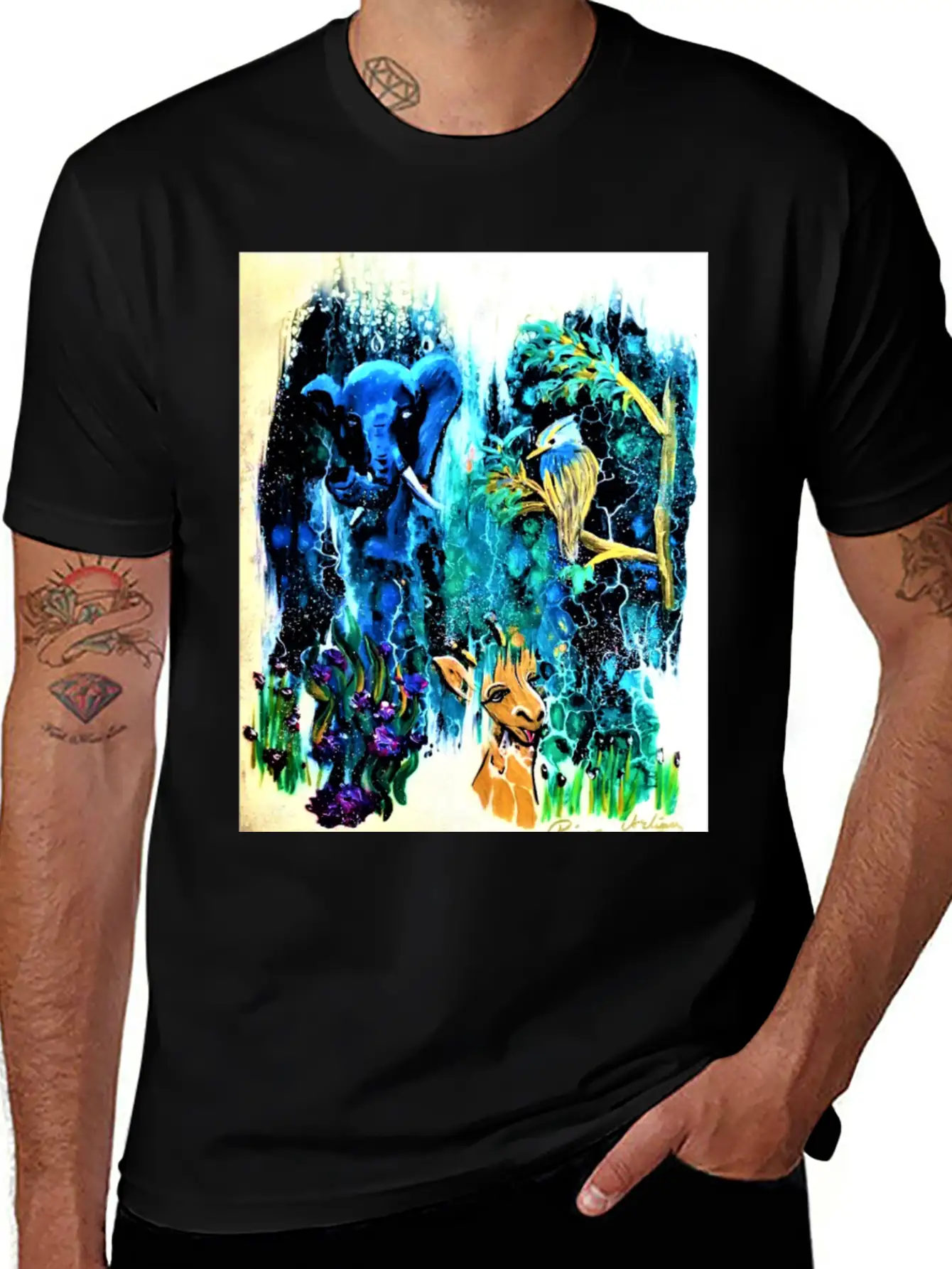 Blue Elephant Casual Graphic T-Shirt – Simple And Comfortable Daily Wear