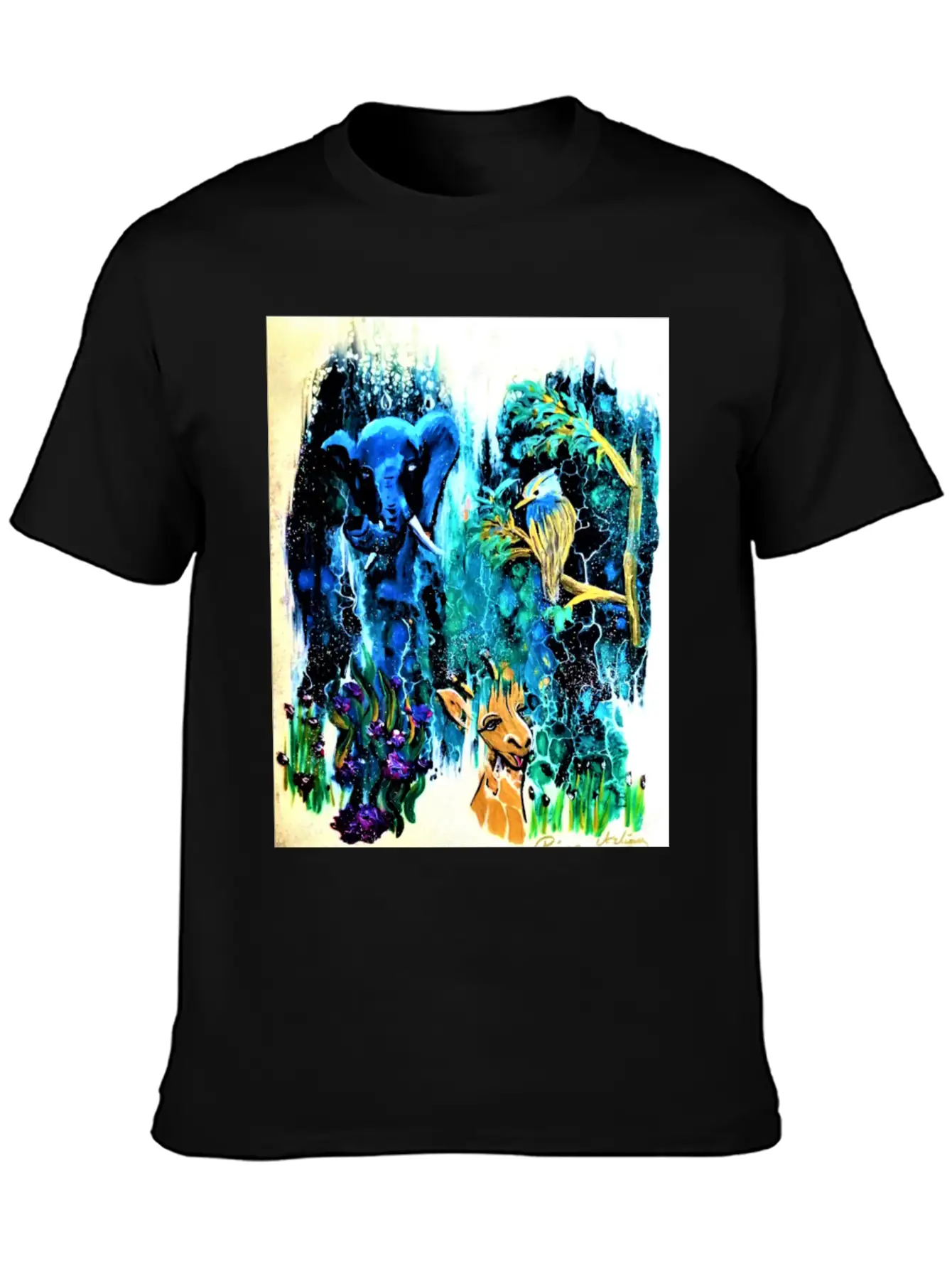 Blue Elephant Casual Graphic T-Shirt – Simple And Comfortable Daily Wear