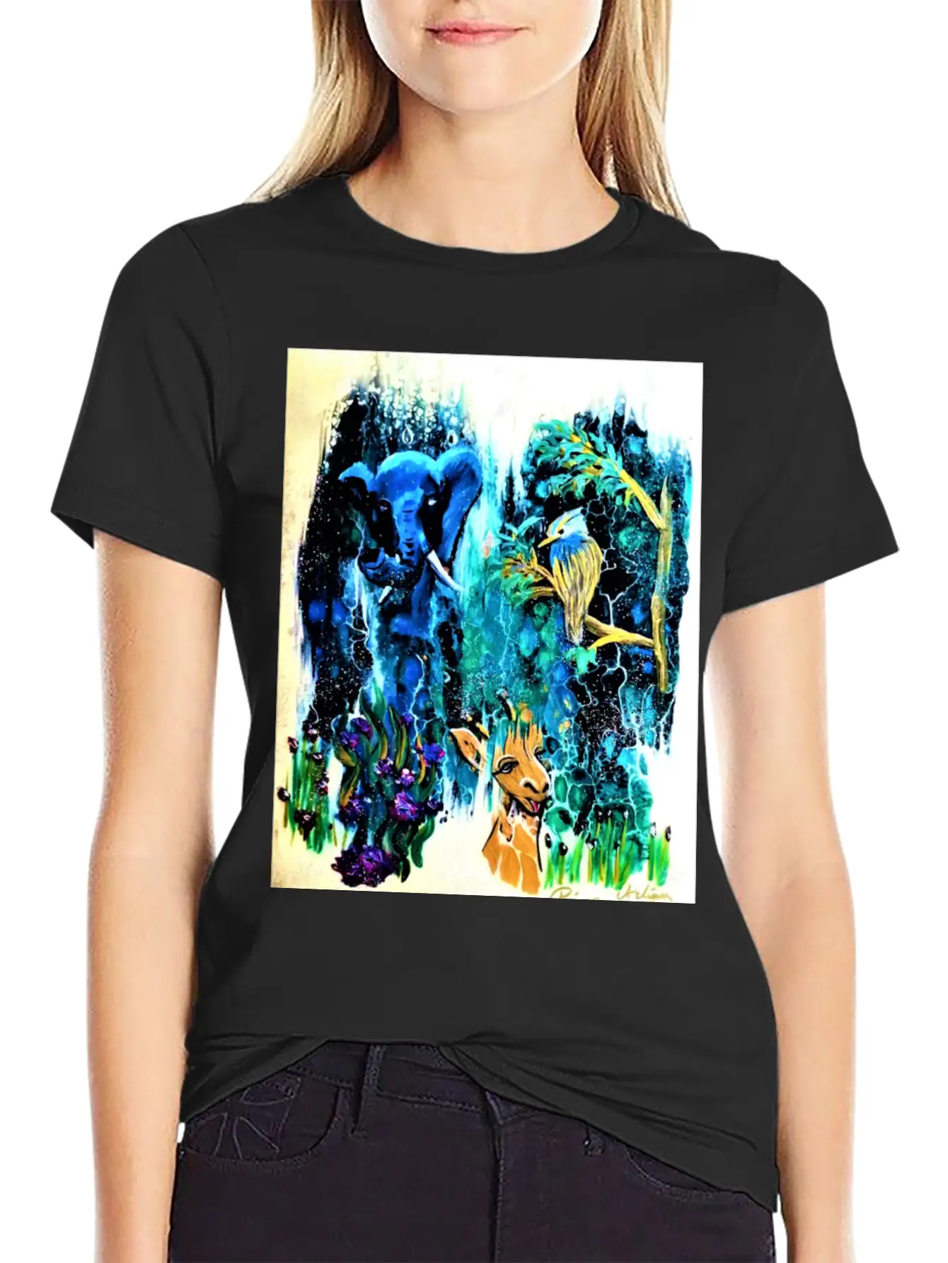 Blue Elephant Casual Graphic T-Shirt – Simple And Comfortable Daily Wear