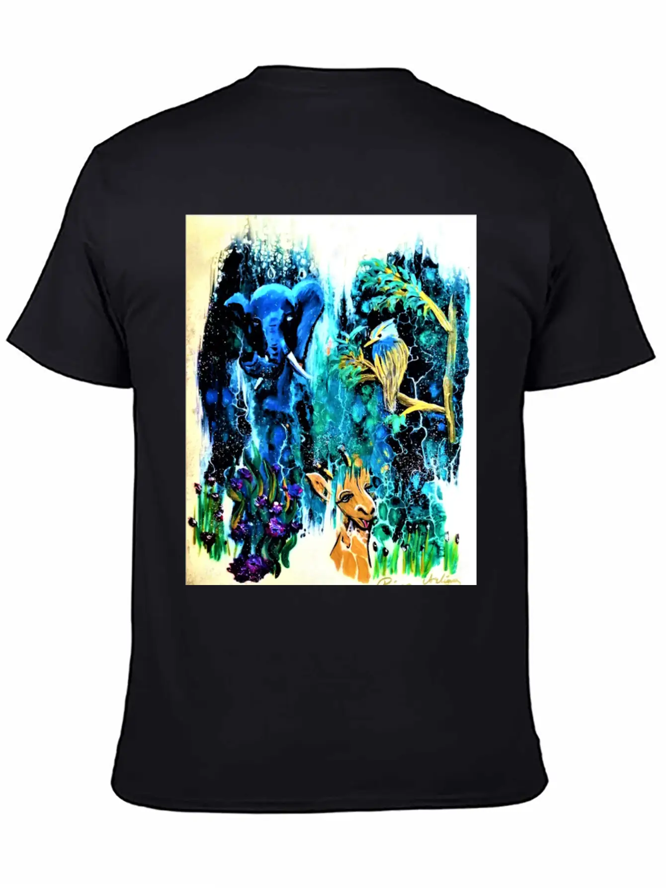 Blue Elephant Casual Graphic T-Shirt – Simple And Comfortable Daily Wear