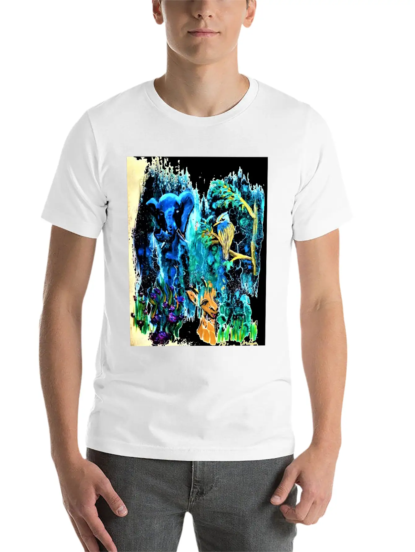 Blue Elephant Casual Graphic T-Shirt – Simple And Comfortable Daily Wear