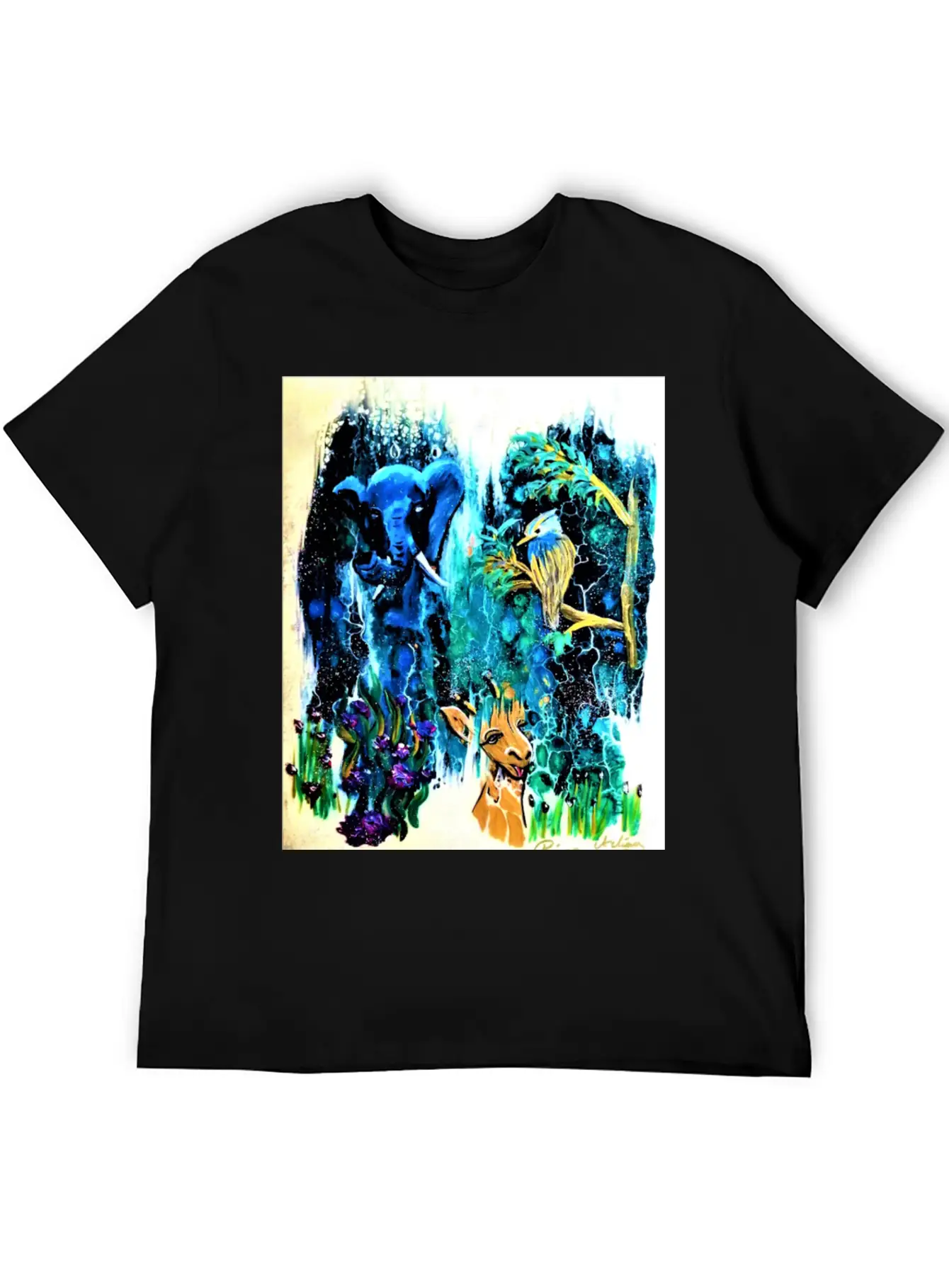 Blue Elephant Casual Graphic T-Shirt – Simple And Comfortable Daily Wear