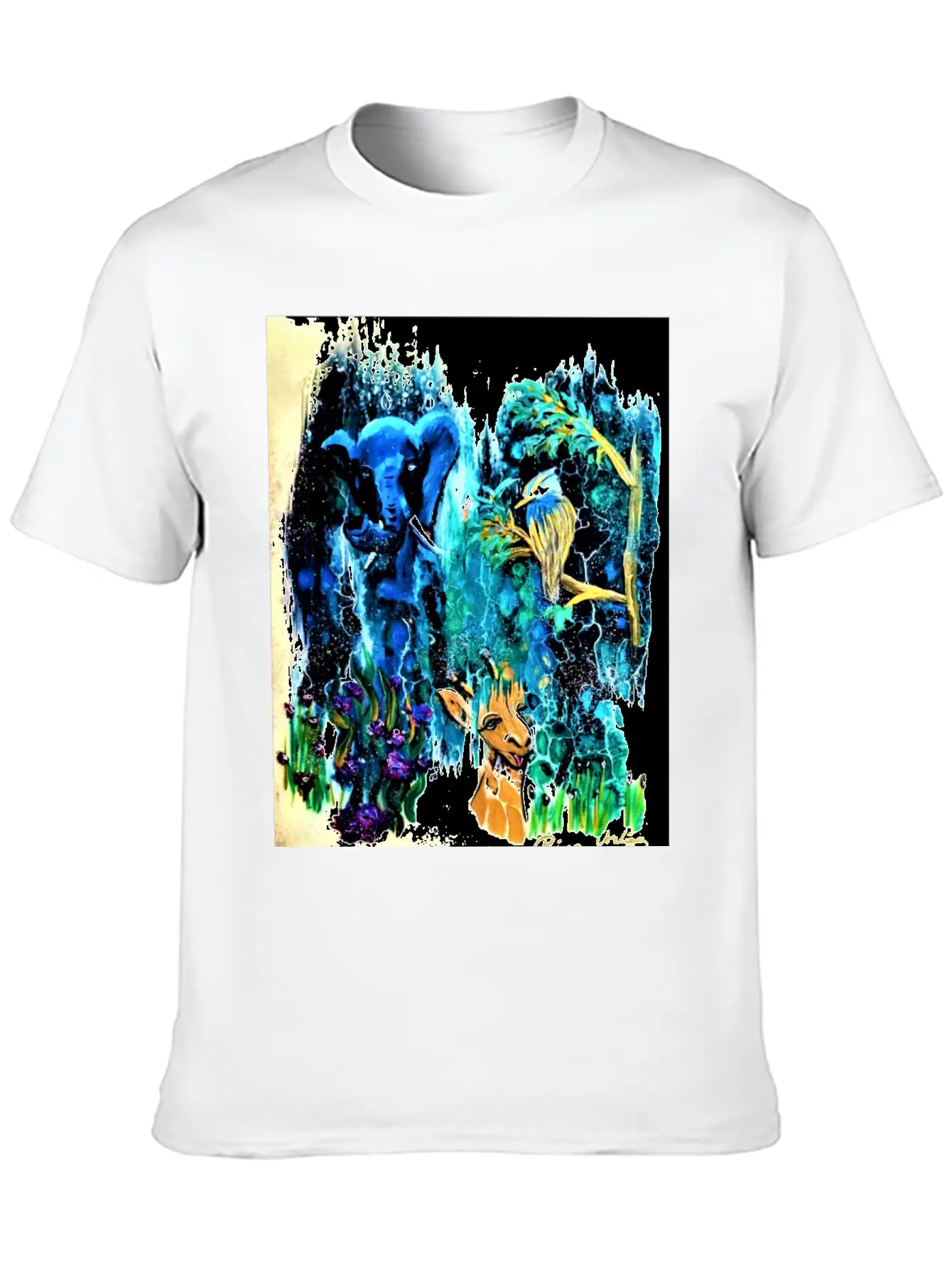 Blue Elephant Casual Graphic T-Shirt – Simple And Comfortable Daily Wear
