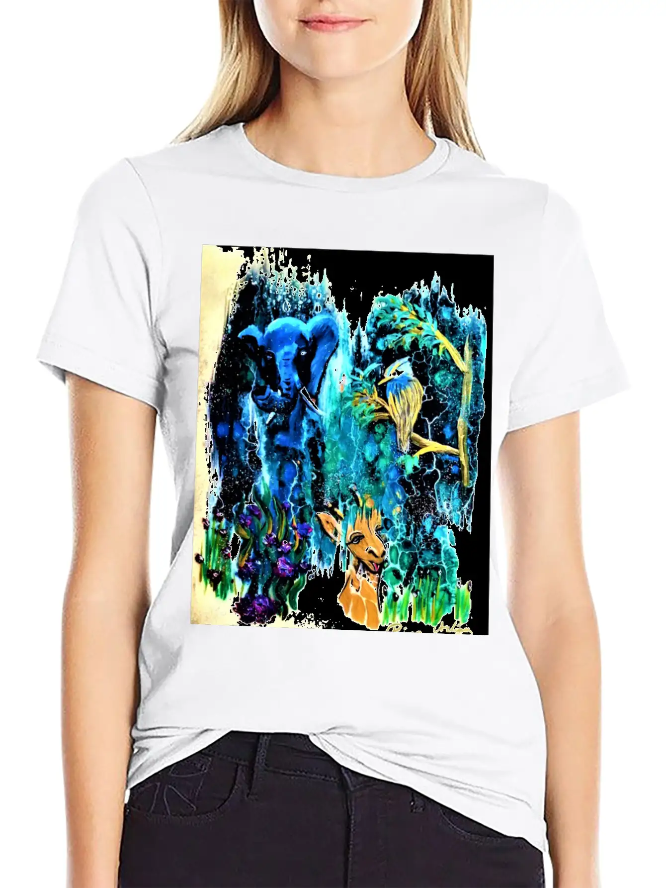 Blue Elephant Casual Graphic T-Shirt – Simple And Comfortable Daily Wear