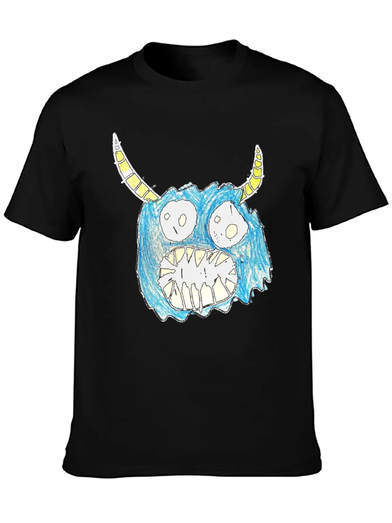Blue Monster Cute Classic Cotton Tee – Unisex Comfort For Any Season