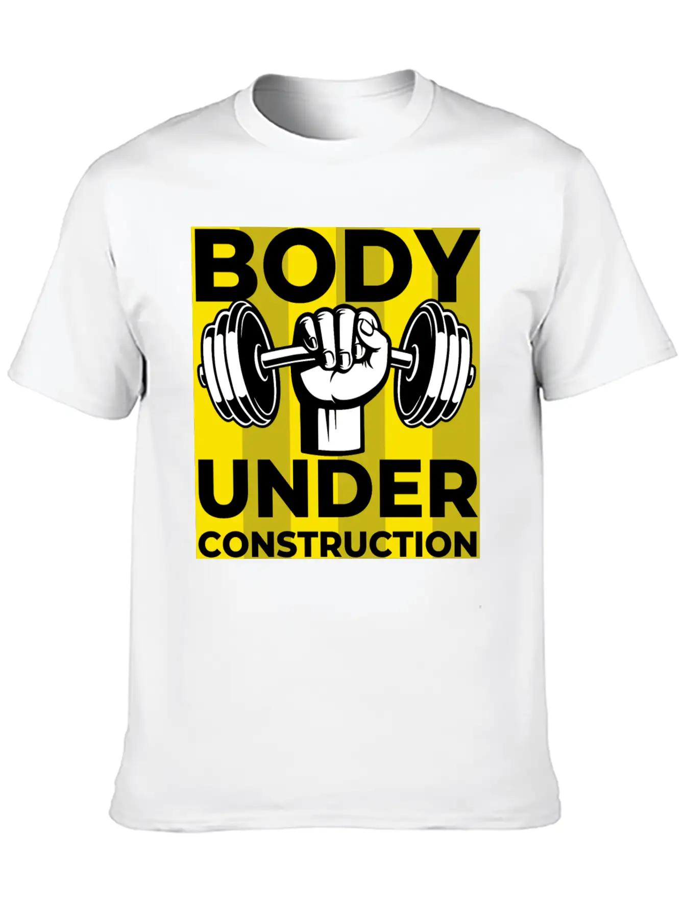 Body Under Construction Casual Graphic T-Shirt – Simple And Comfortable Daily Wear