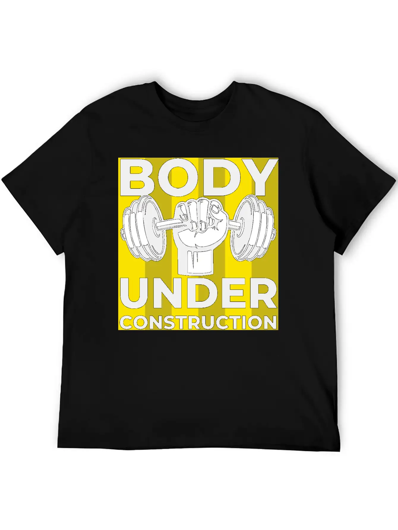 Body Under Construction Casual Graphic T-Shirt – Simple And Comfortable Daily Wear