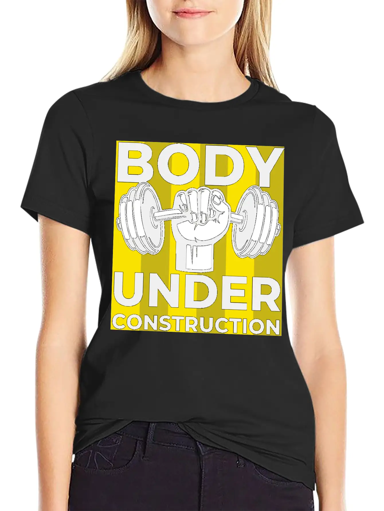 Body Under Construction Casual Graphic T-Shirt – Simple And Comfortable Daily Wear