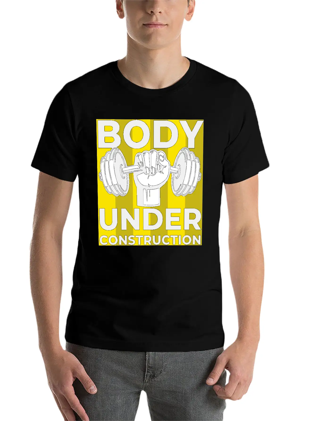 Body Under Construction Casual Graphic T-Shirt – Simple And Comfortable Daily Wear