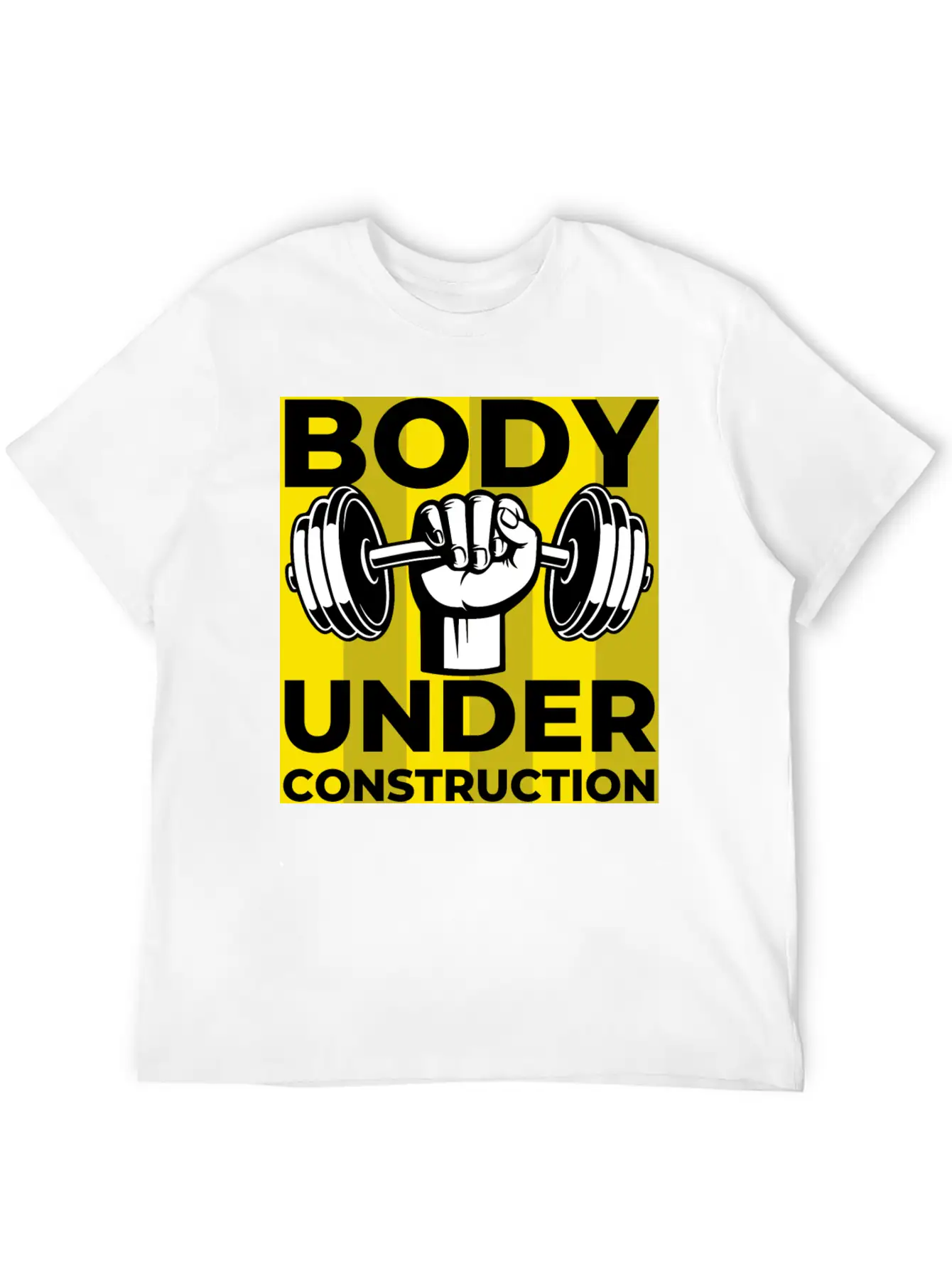 Body Under Construction Casual Graphic T-Shirt – Simple And Comfortable Daily Wear