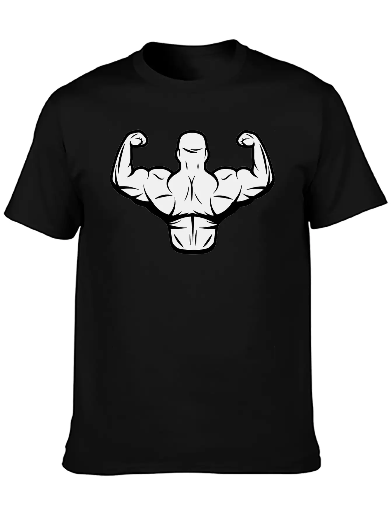 Bodybuilder Flexing Classic Cotton Tee – Unisex Comfort For Any Season
