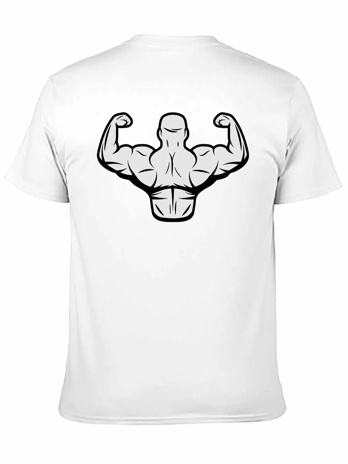 Bodybuilder Flexing Classic Cotton Tee – Unisex Comfort For Any Season