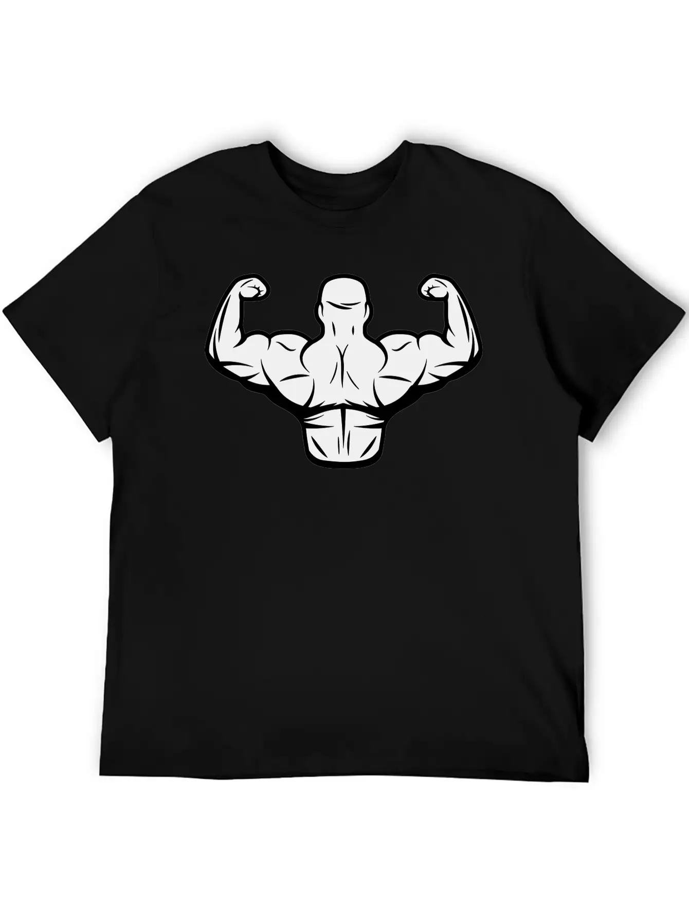 Bodybuilder Flexing Classic Cotton Tee – Unisex Comfort For Any Season