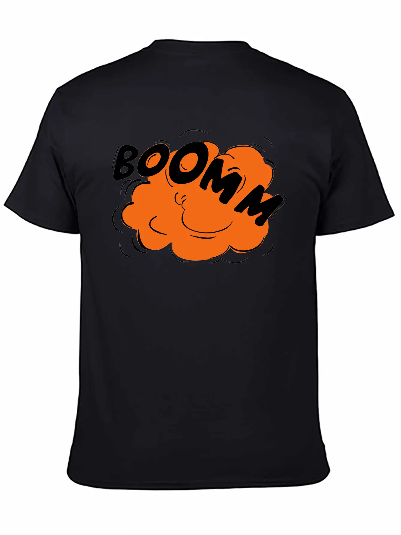 "BOOMM"! Cartoon Explosion Lightweight Cotton T-Shirt – Daily Comfort Graphic Shirt