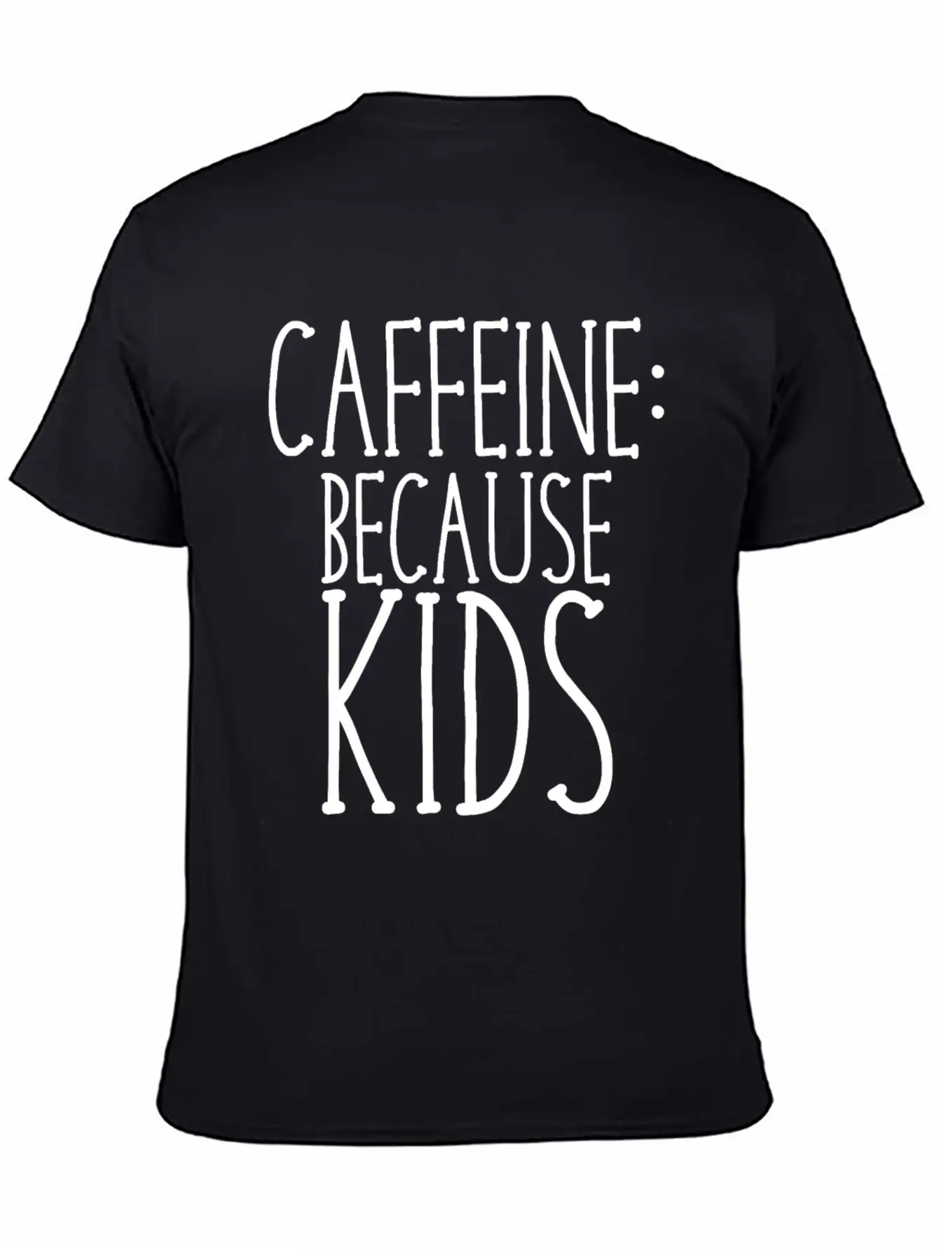 Caffeine Because Kids Casual Graphic T-Shirt – Simple And Comfortable Daily Wear