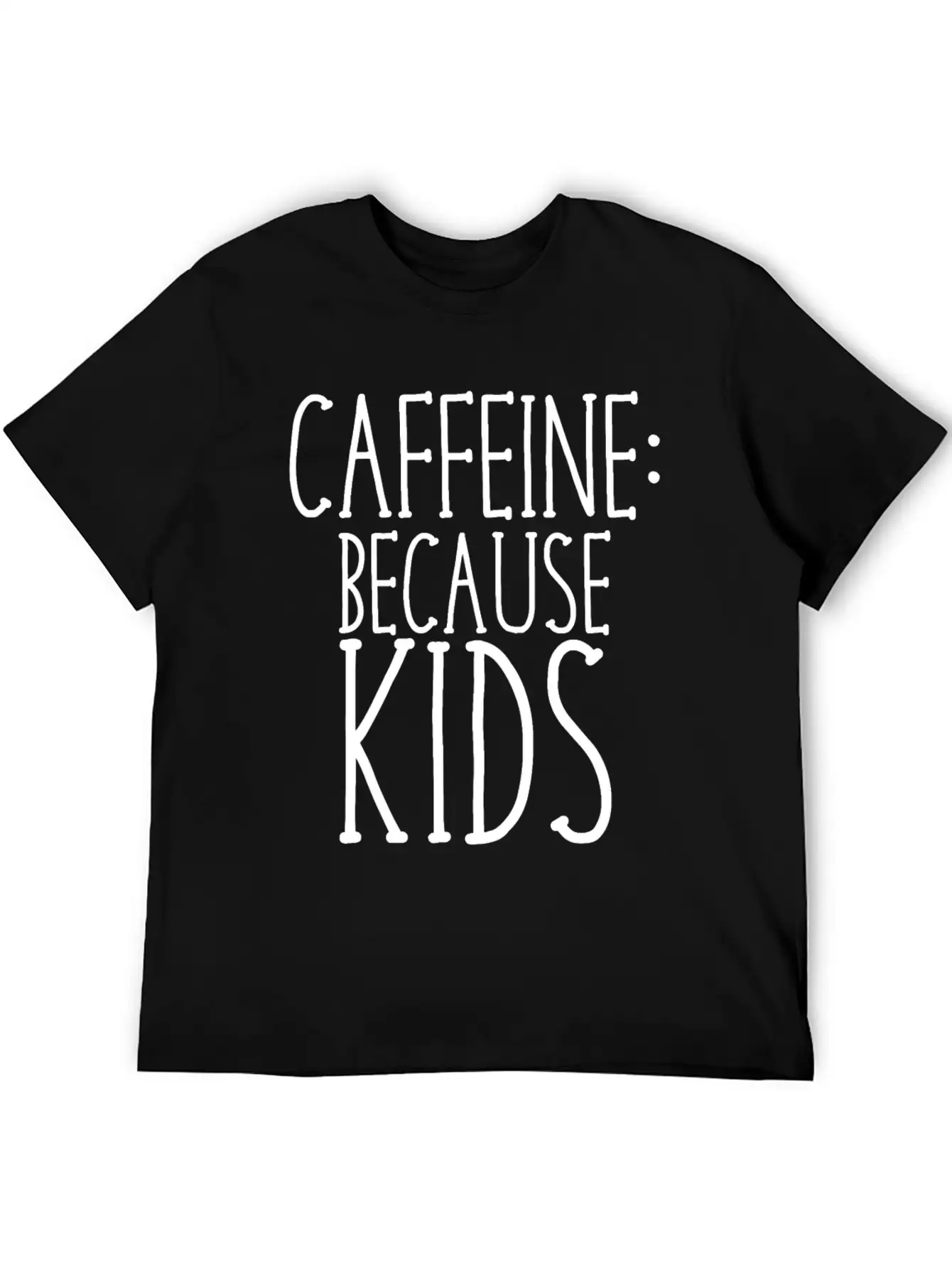 Caffeine Because Kids Casual Graphic T-Shirt – Simple And Comfortable Daily Wear