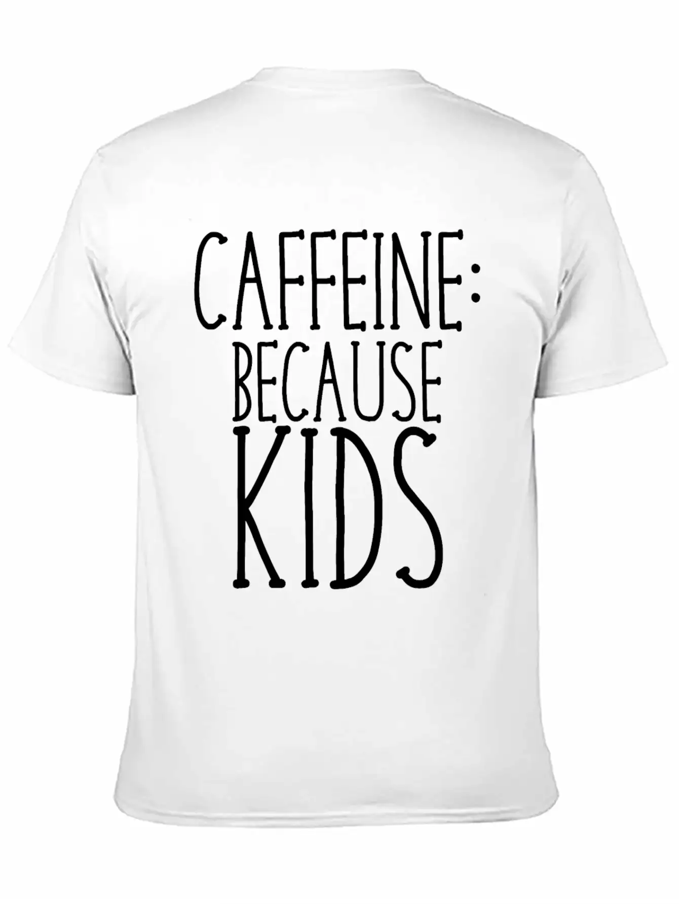 Caffeine Because Kids Casual Graphic T-Shirt – Simple And Comfortable Daily Wear
