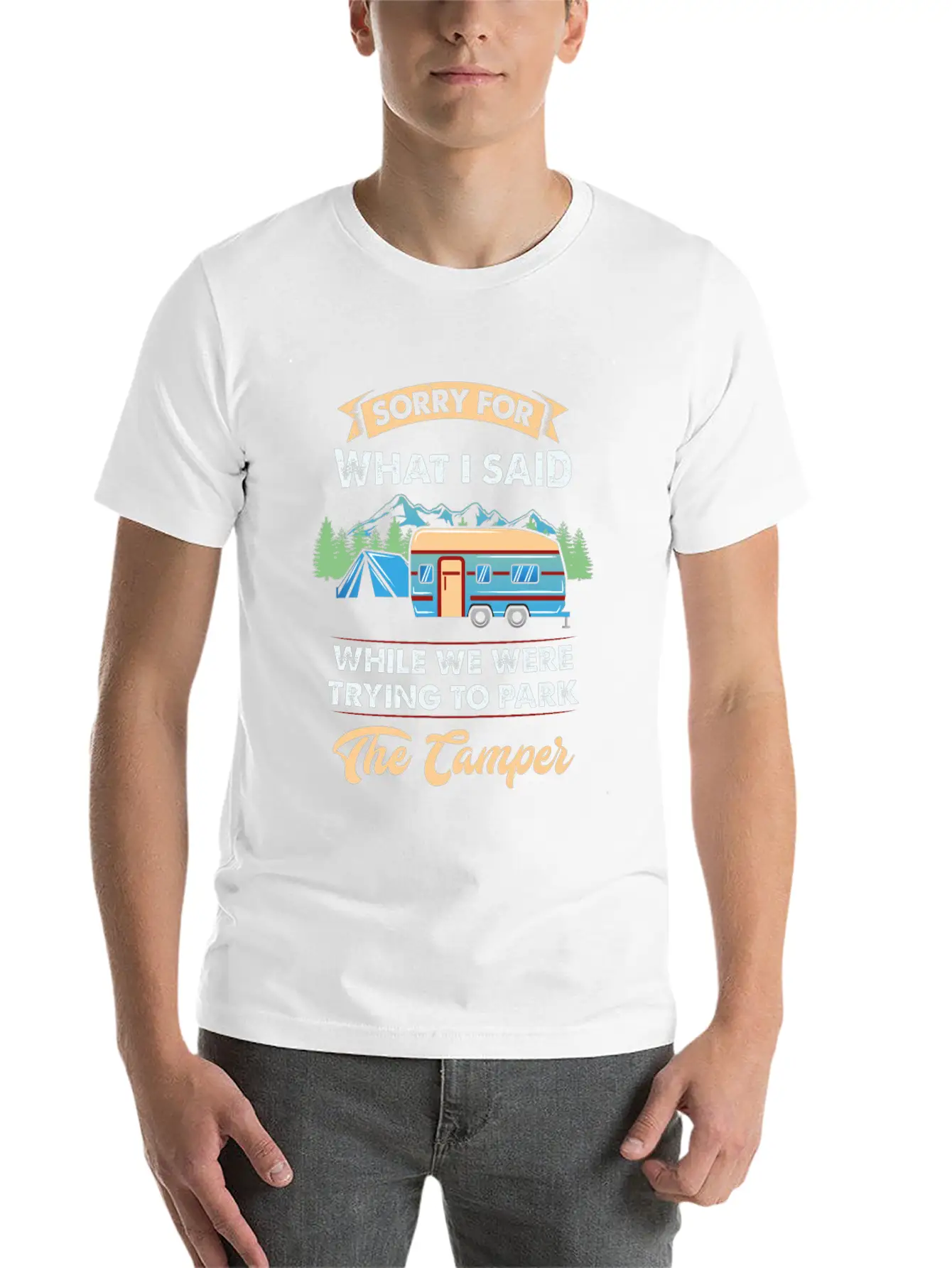 CAMPING Classic Cotton Tee – Unisex Comfort For Any Season
