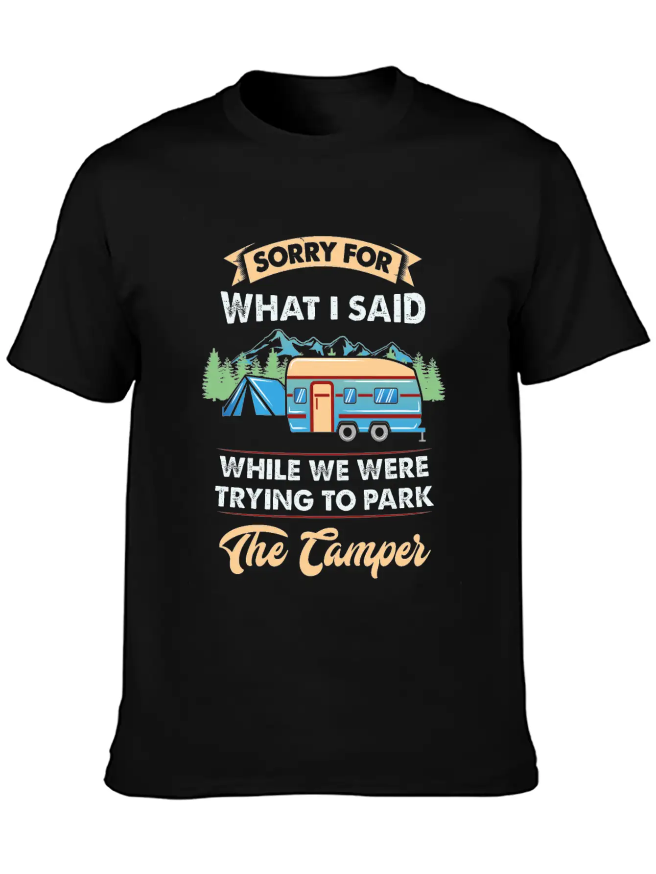 CAMPING Classic Cotton Tee – Unisex Comfort For Any Season