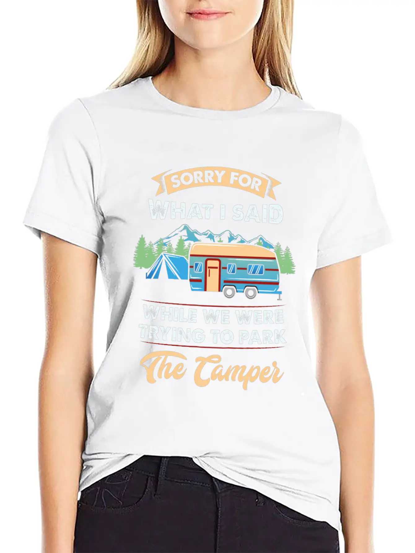 CAMPING Classic Cotton Tee – Unisex Comfort For Any Season