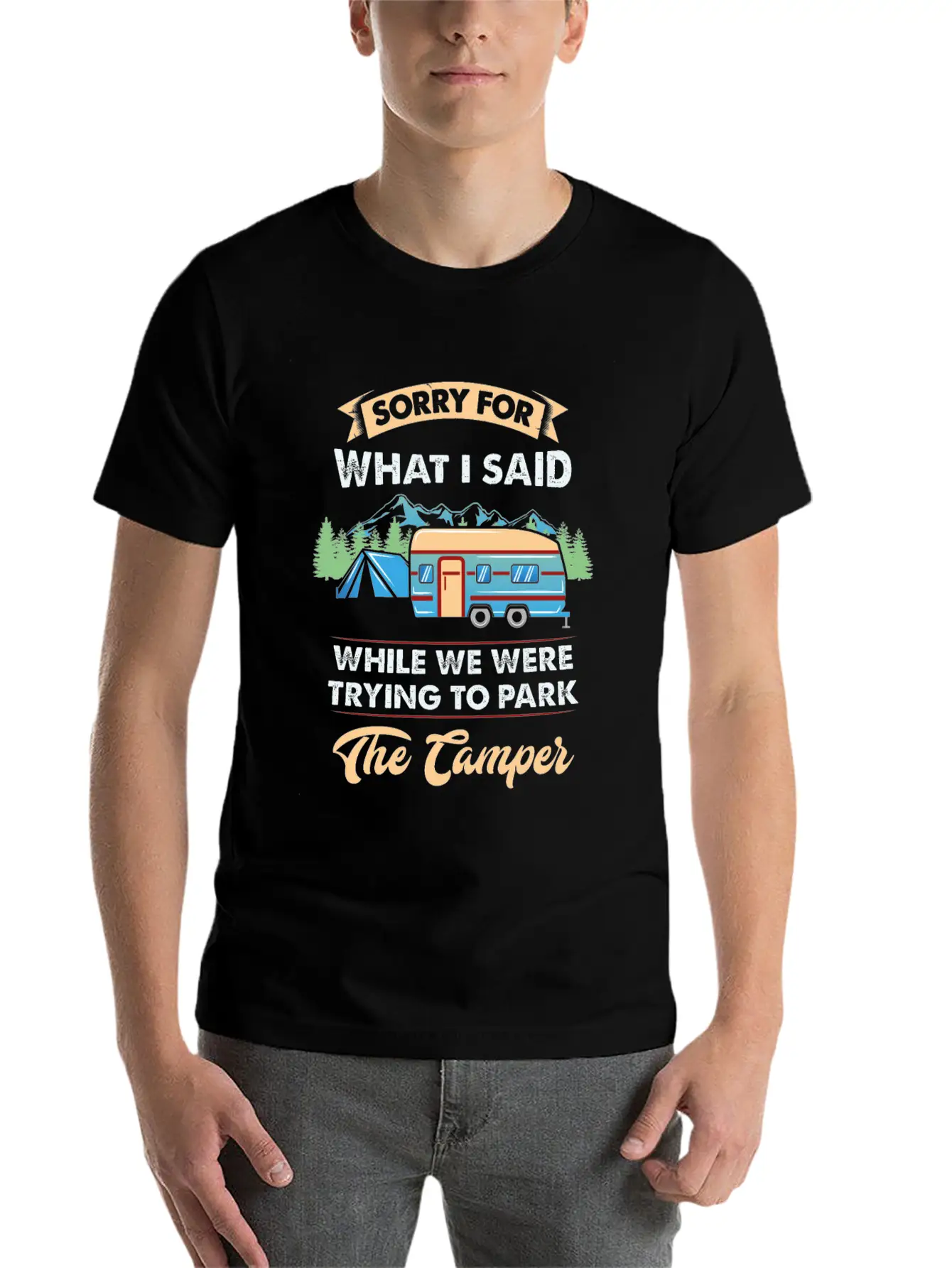 CAMPING Classic Cotton Tee – Unisex Comfort For Any Season