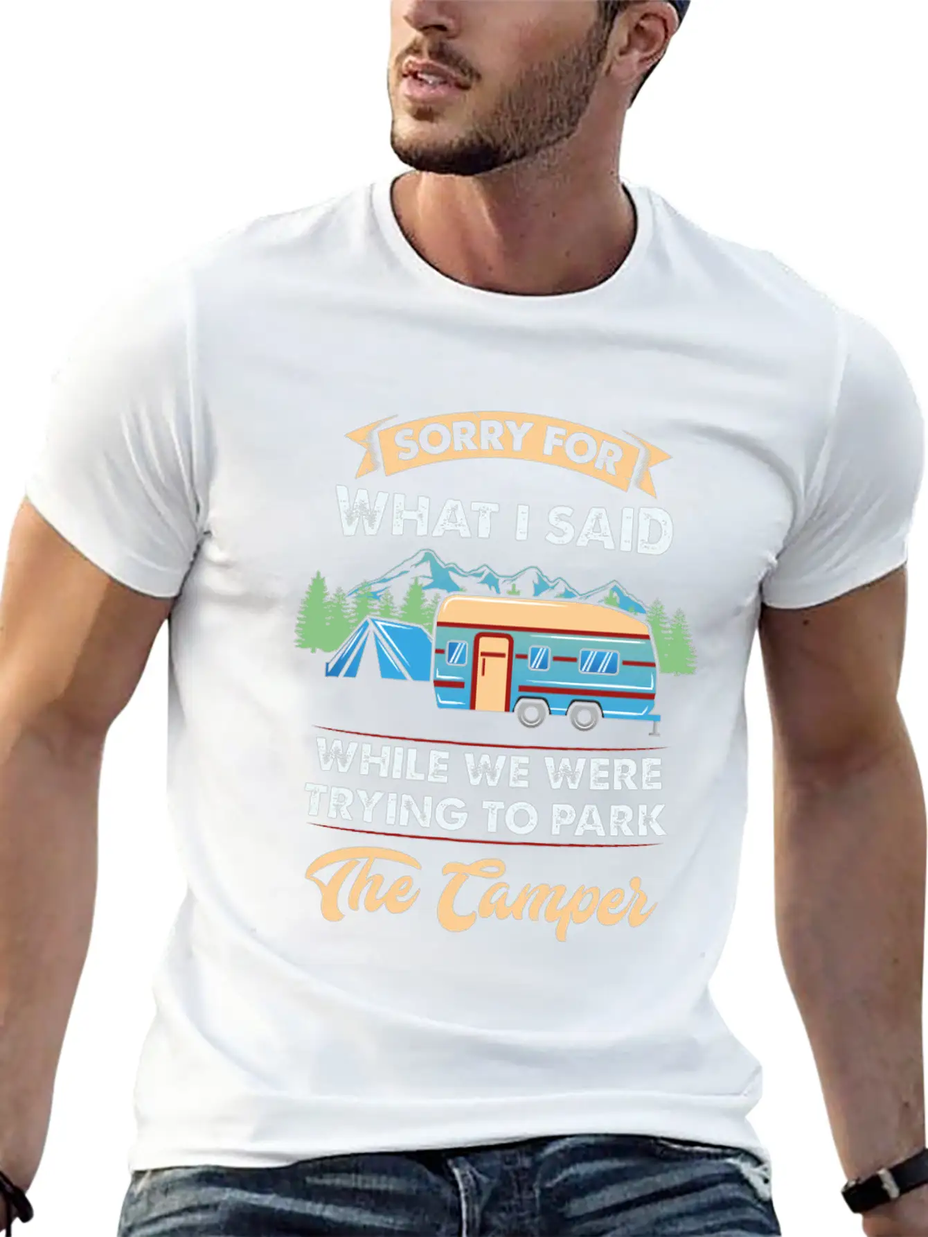 CAMPING Classic Cotton Tee – Unisex Comfort For Any Season
