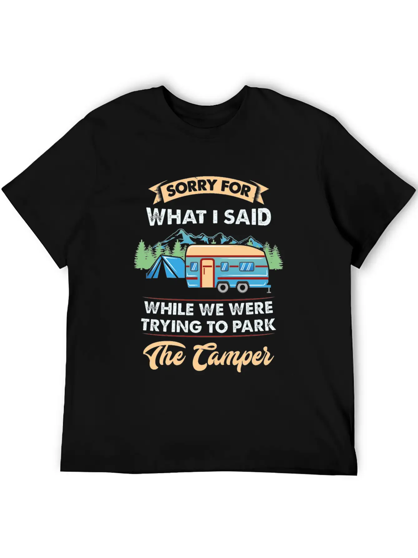 CAMPING Classic Cotton Tee – Unisex Comfort For Any Season