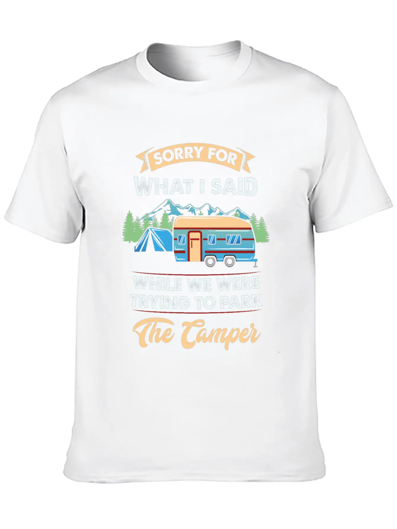CAMPING Classic Cotton Tee – Unisex Comfort For Any Season