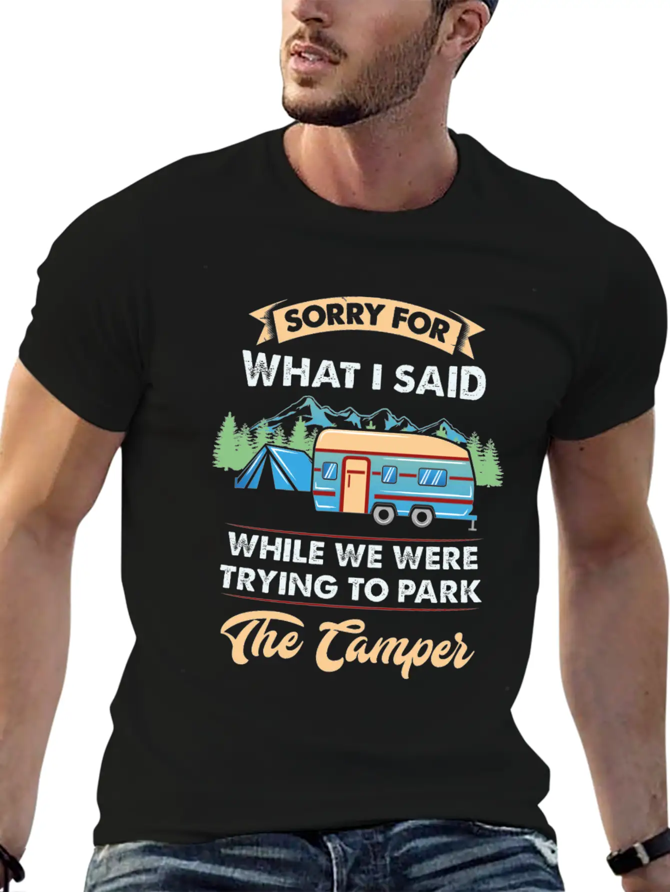 CAMPING Classic Cotton Tee – Unisex Comfort For Any Season
