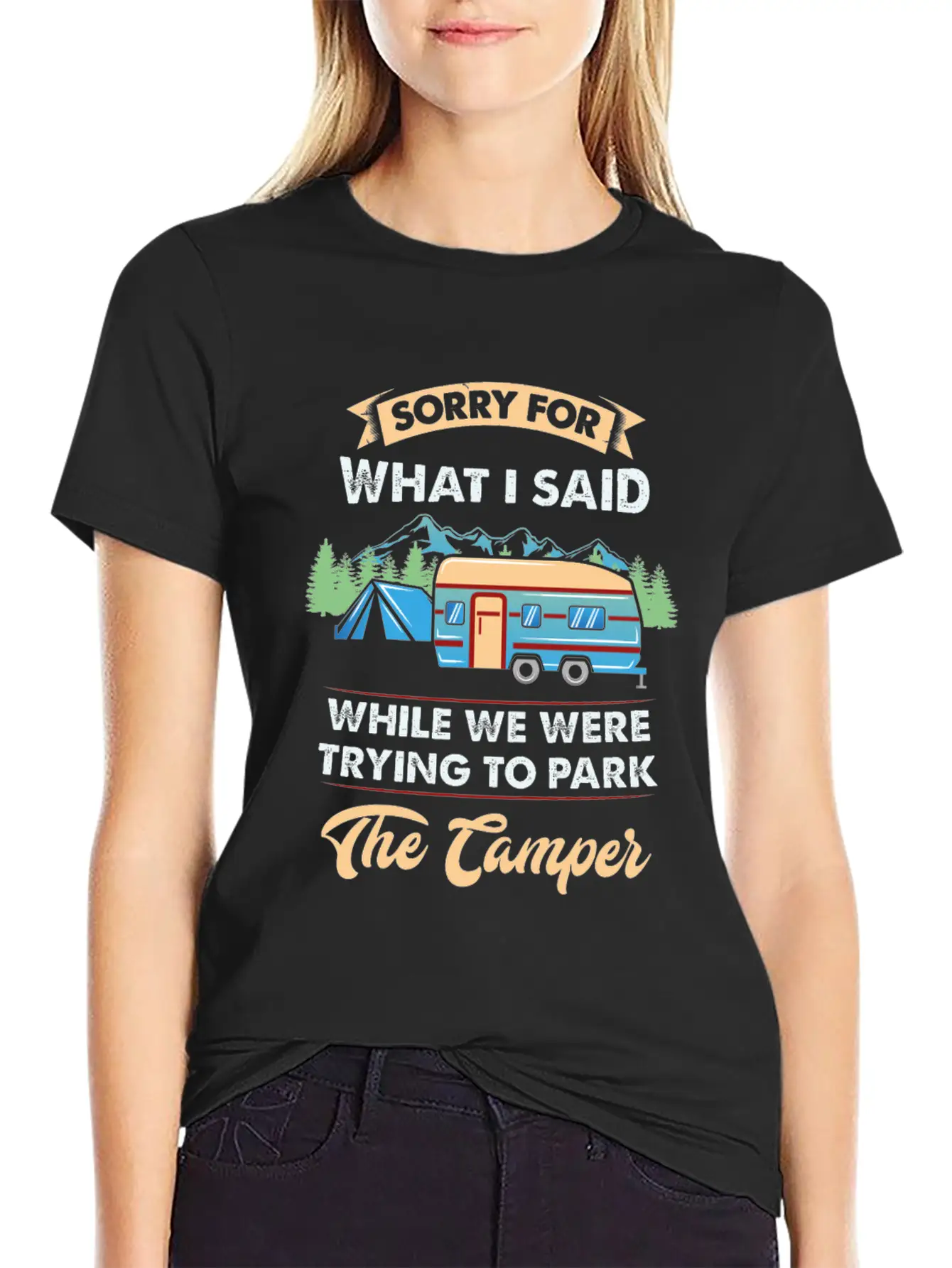 CAMPING Classic Cotton Tee – Unisex Comfort For Any Season