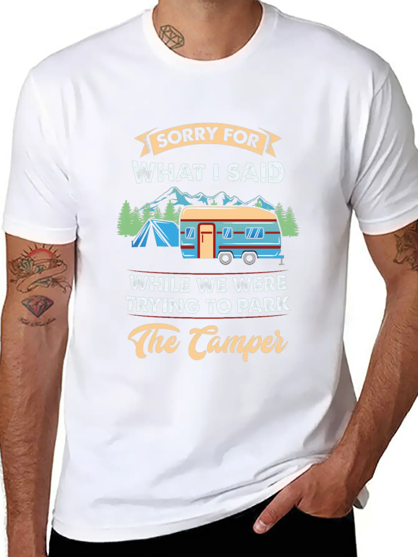 CAMPING Classic Cotton Tee – Unisex Comfort For Any Season
